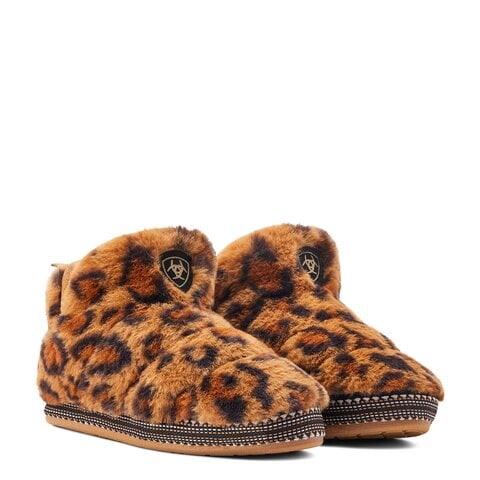 Bootie Slipper - Leopard Print