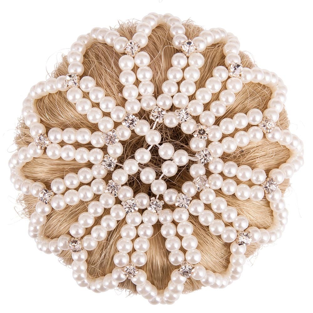 Harinet Pearls with Crystals - Creme