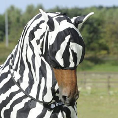 Buzz-Off Fly mask - Zebra