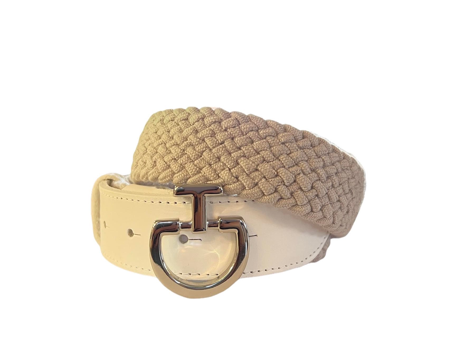 CT Elastic Belt Clasp - Beige - S