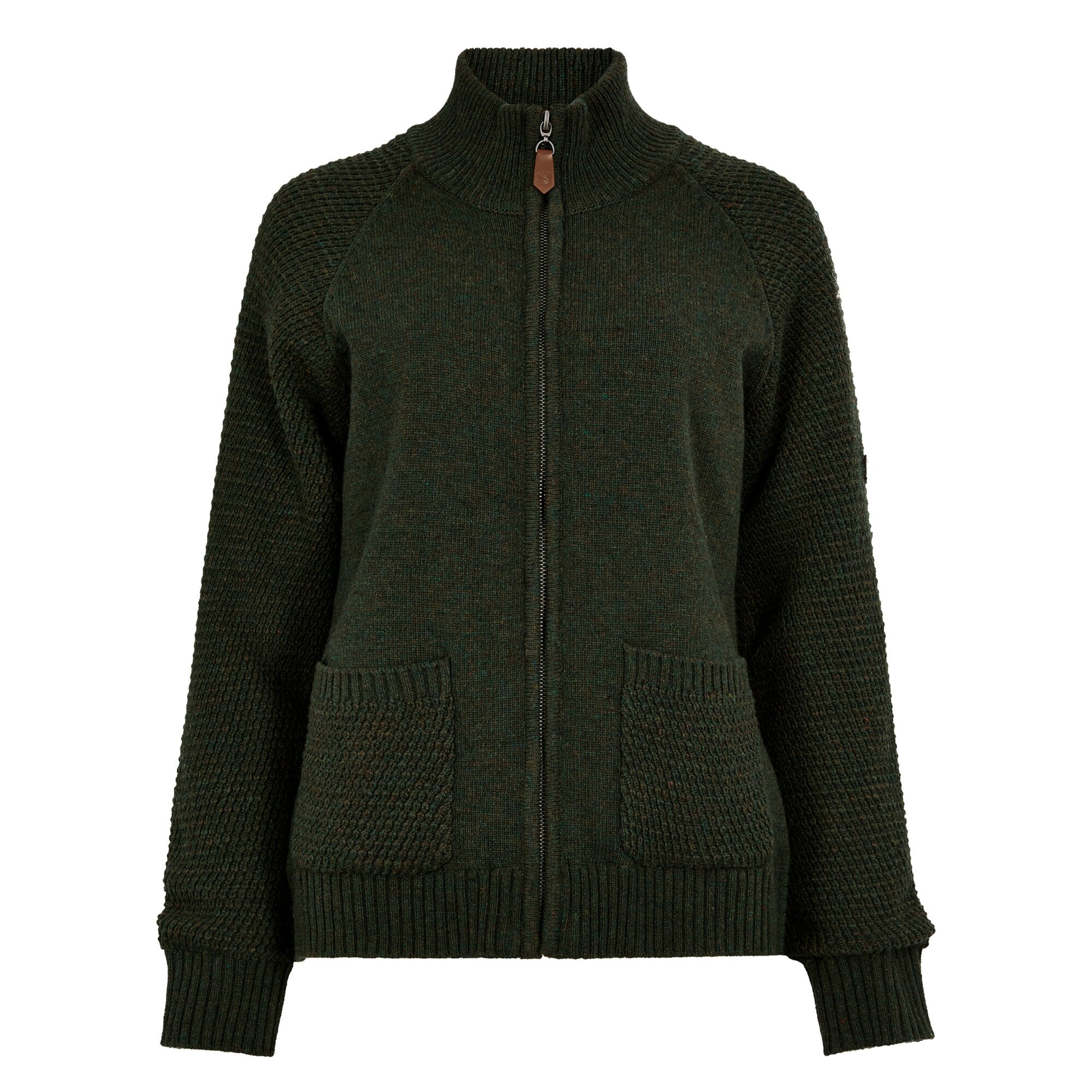 Stickad Kofta Morton - Olive