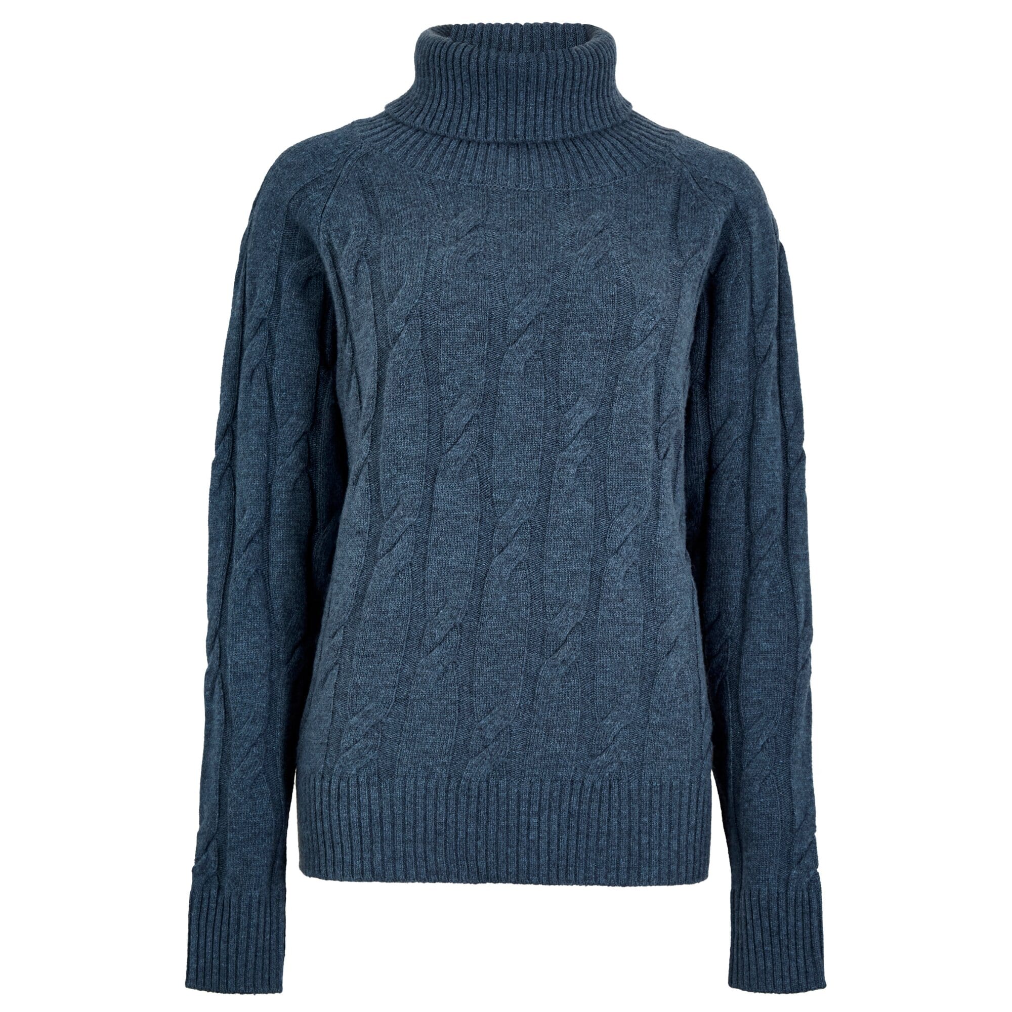 Stickad Polotröja Hennessy - Indigo