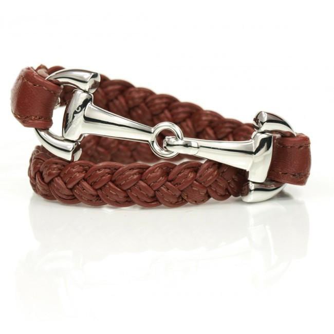 Armband Alba Braided - Brun/Stål