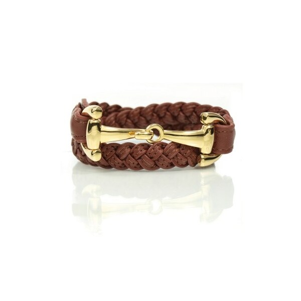 Armband Alba Braided - Brun/Guld