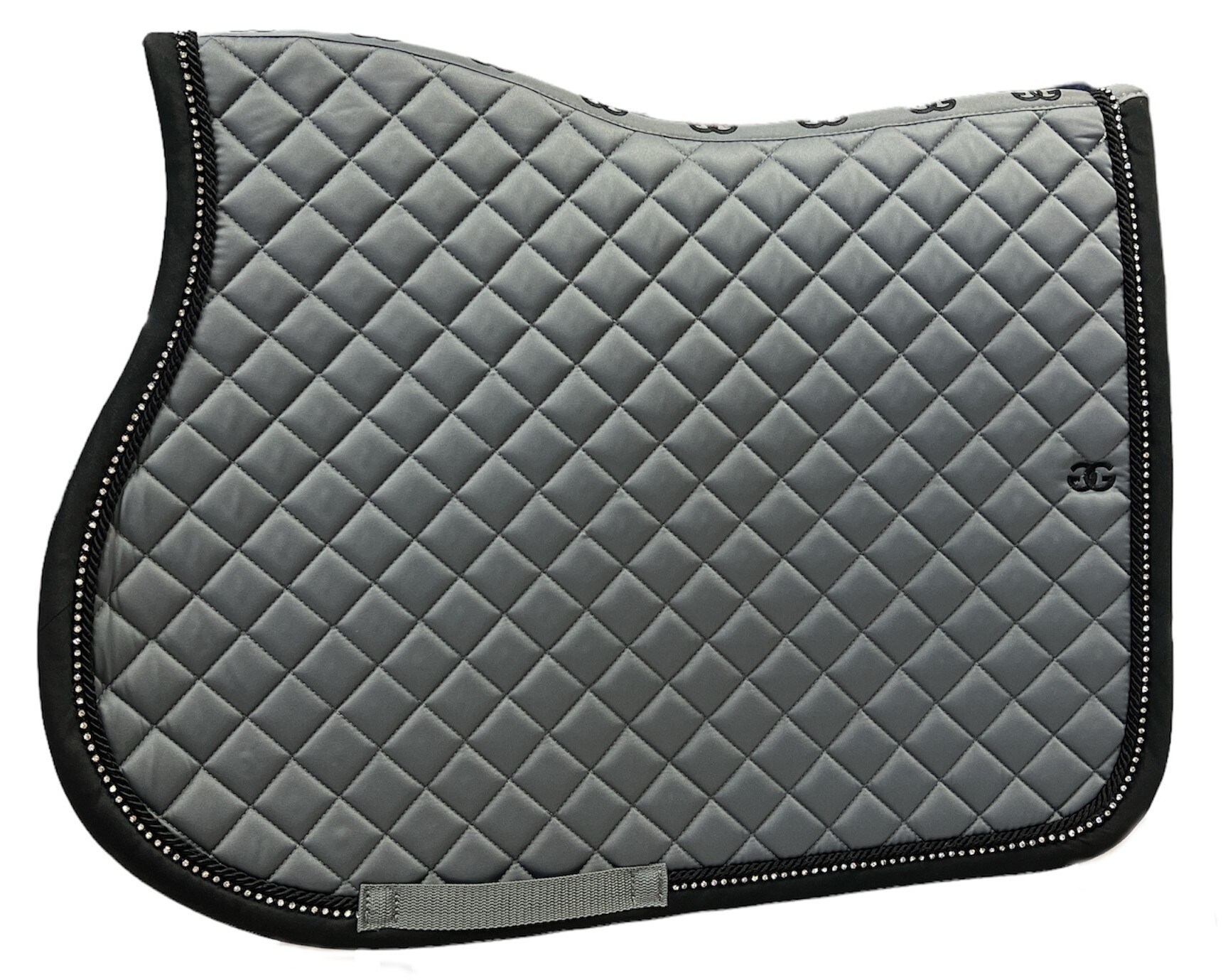 En Noir Jumping Saddle Pad - Grey