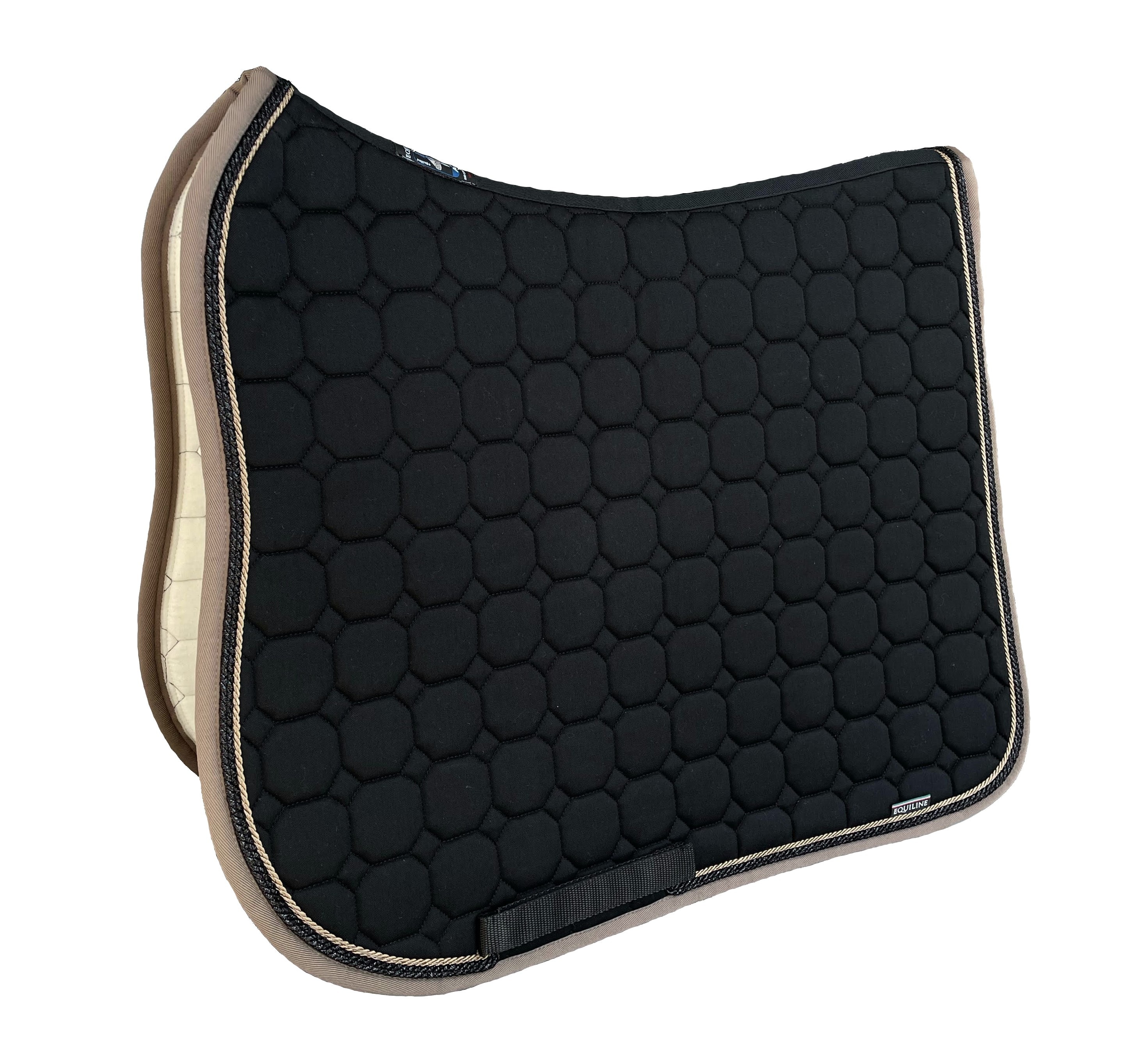 Octagon Dressage Saddle Pad - Black