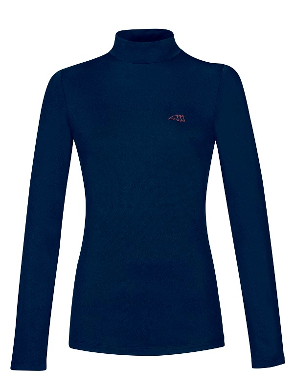 Drilla long sleeve polo - Blue