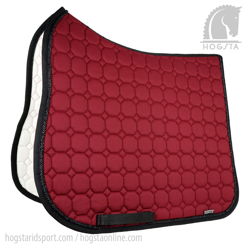 Octagon Dressage saddle pad - Burgundy