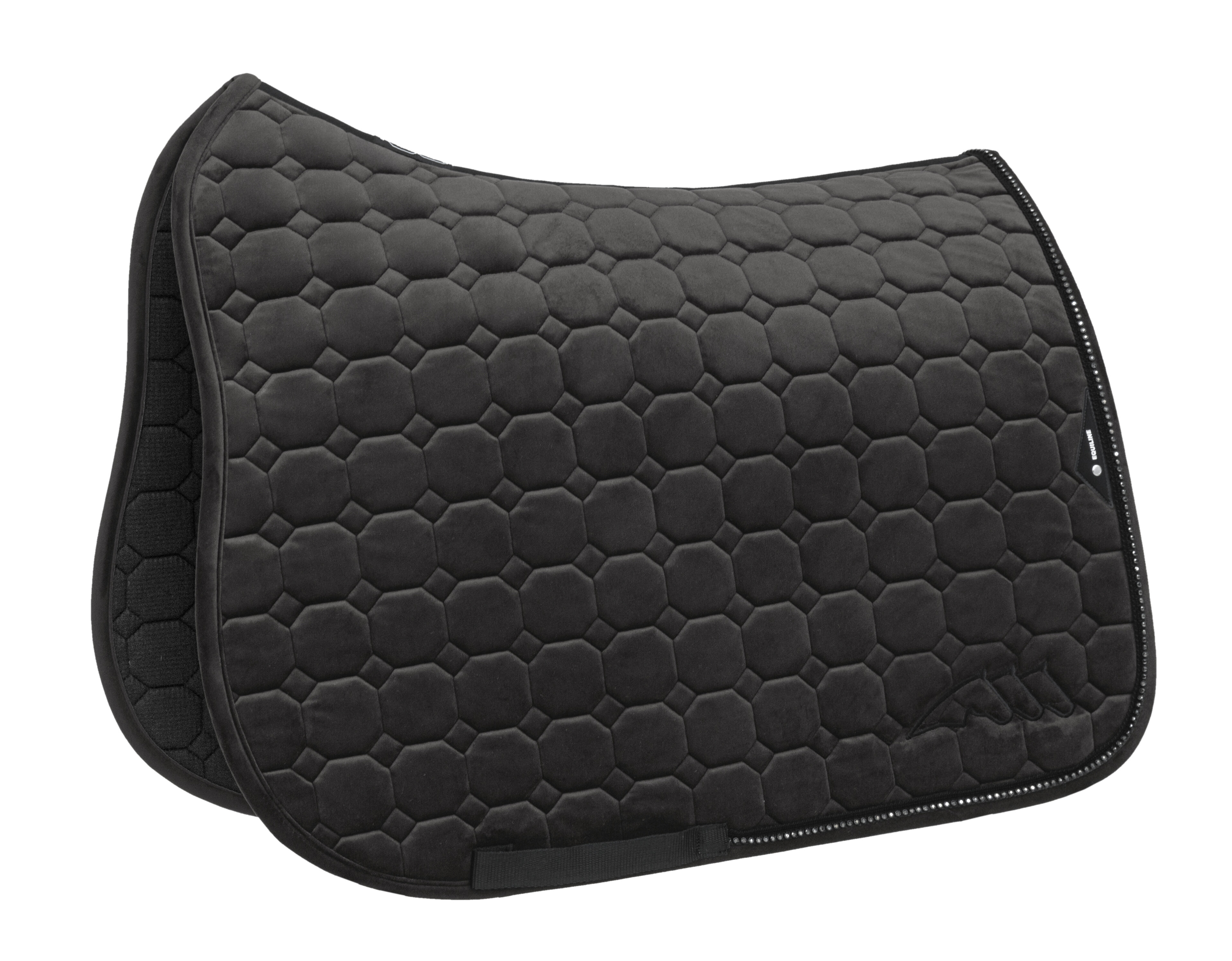 Dressyrschabrak Octagon Velvet - Svart