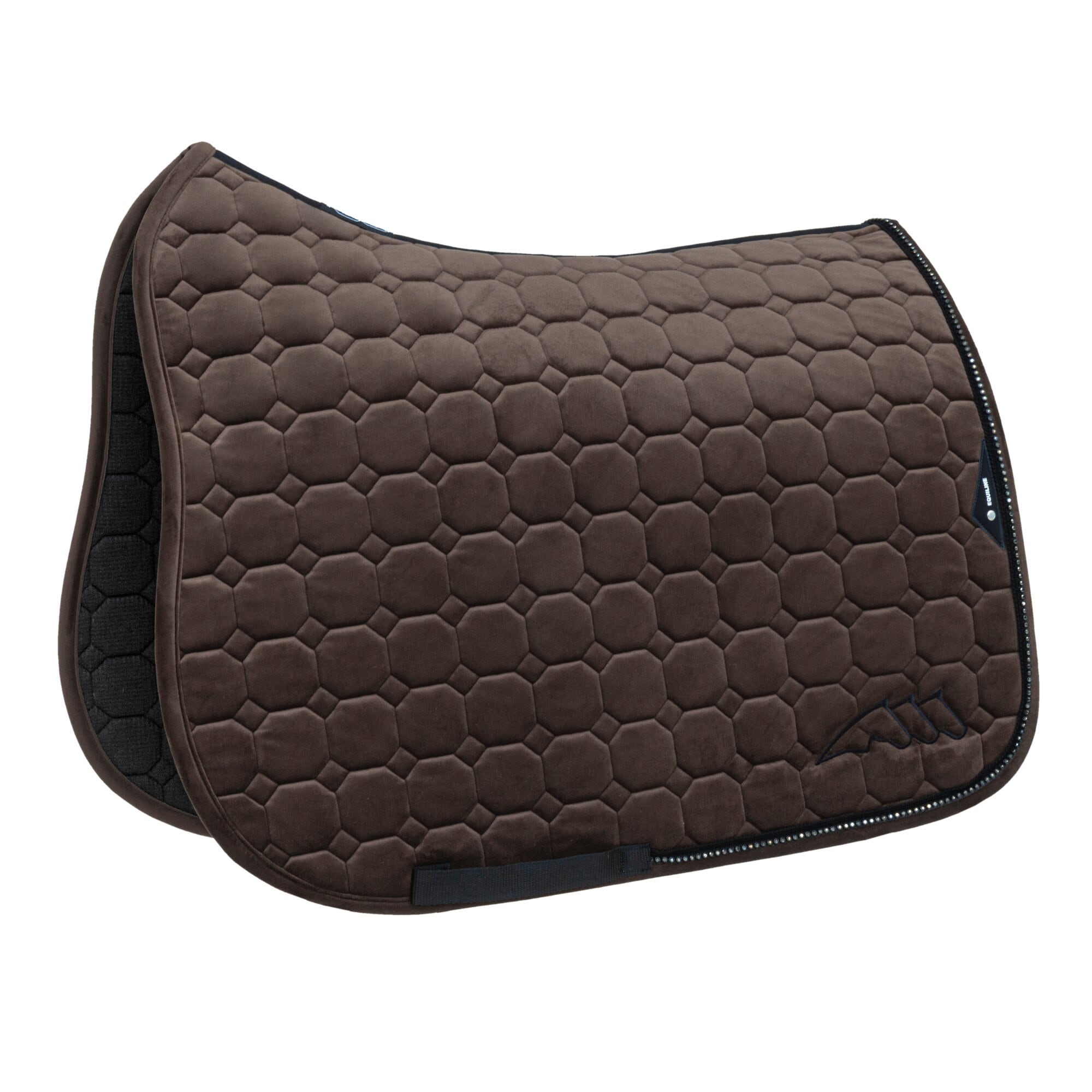Dressyrschabrak Octagon Velvet - Coffee Bean
