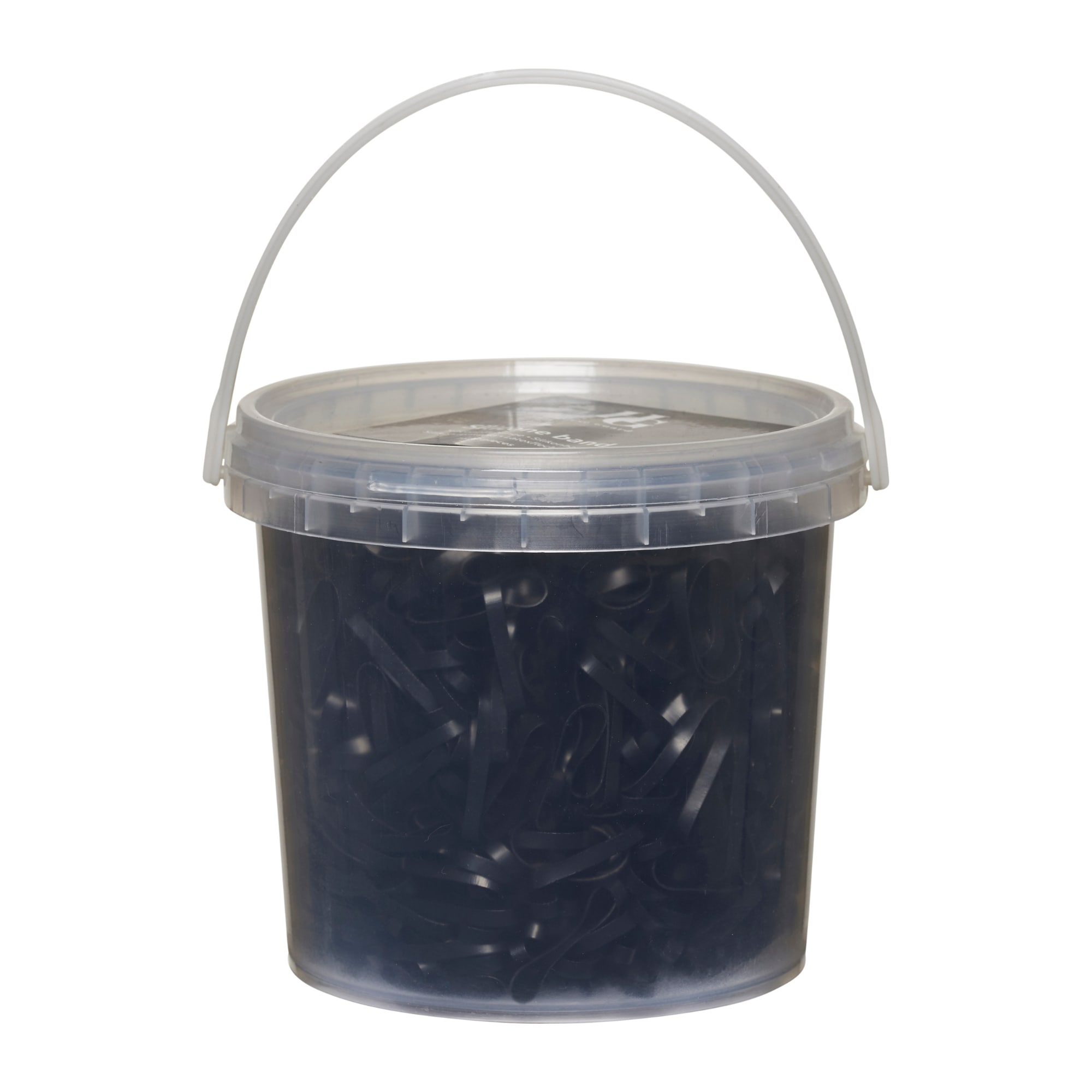 Silicone plaiting bands - Black 1500 st