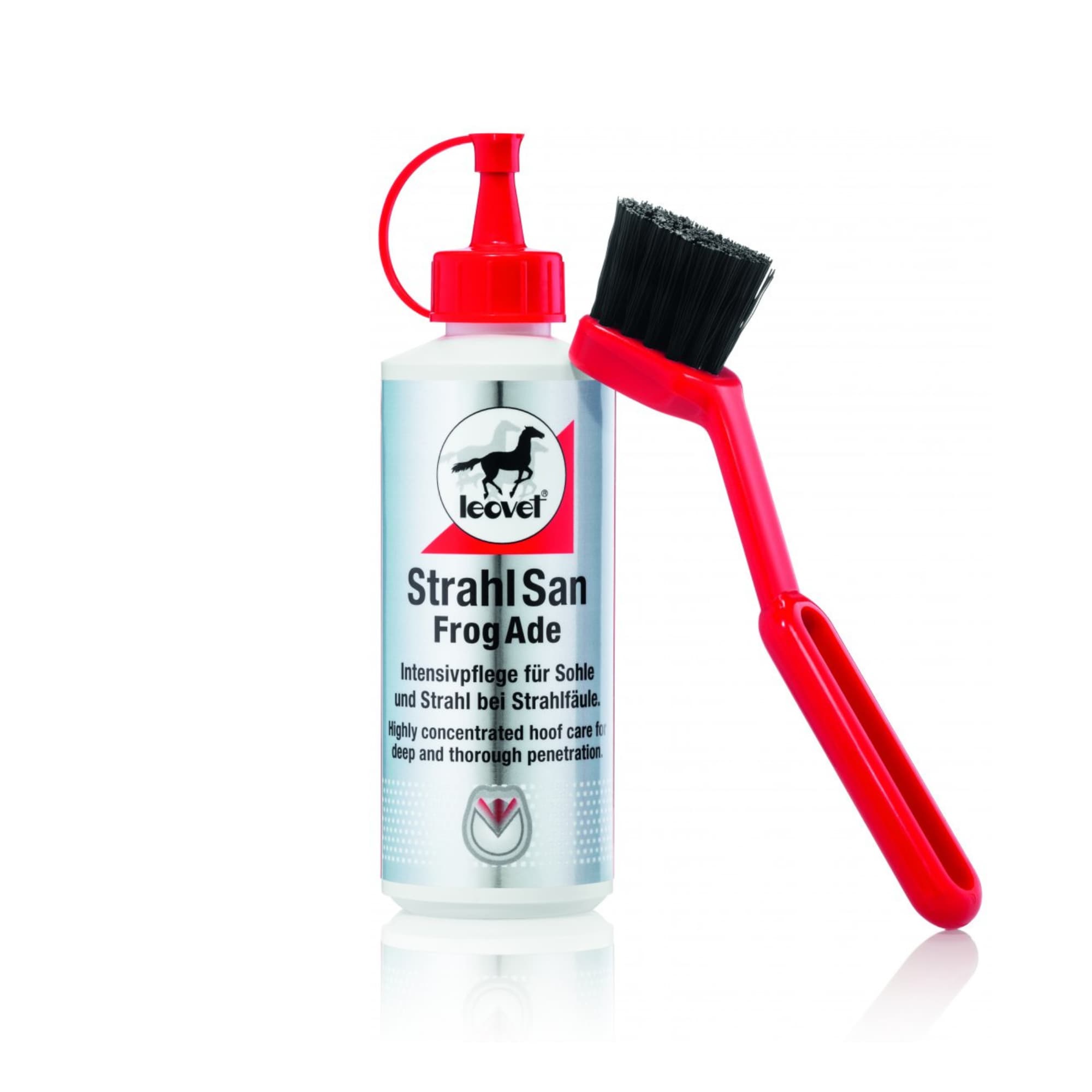 Leovet FrogAde med borste - för behandling av strålröta på häst