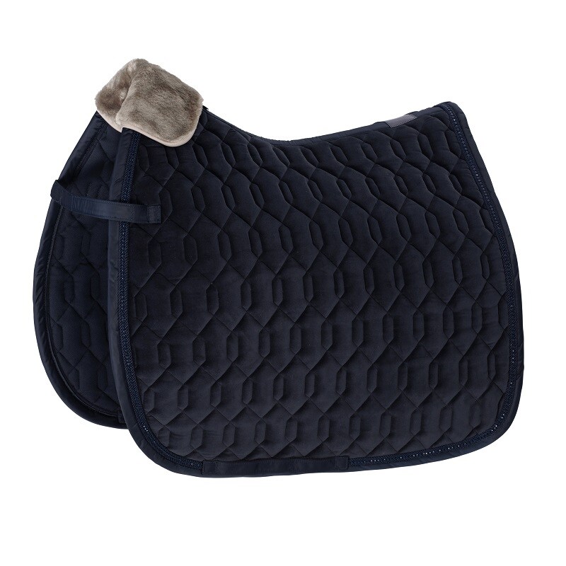 Dressage saddle pad Velvet - Navy