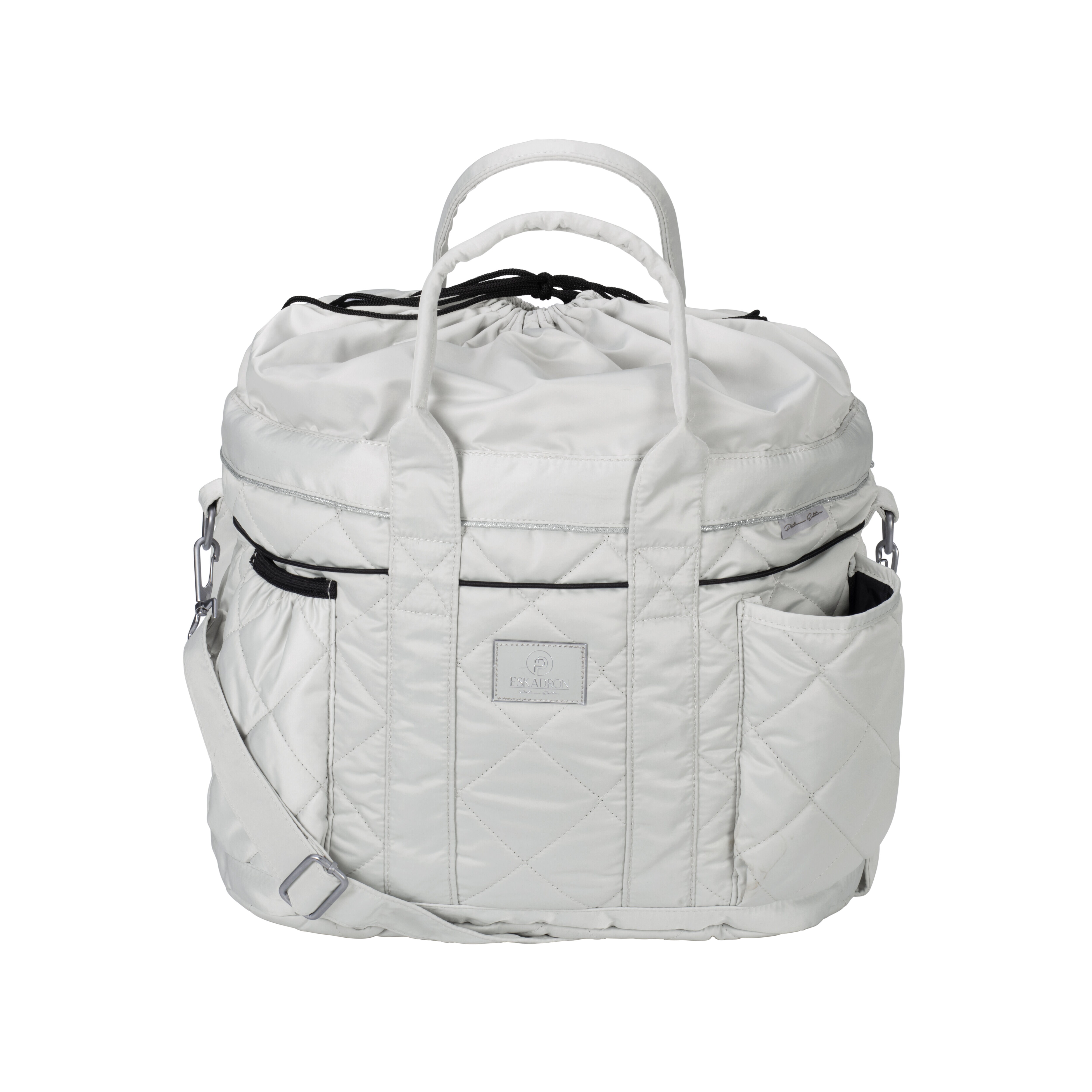 Groomingbag Glossy Quilte - Pärlgrå