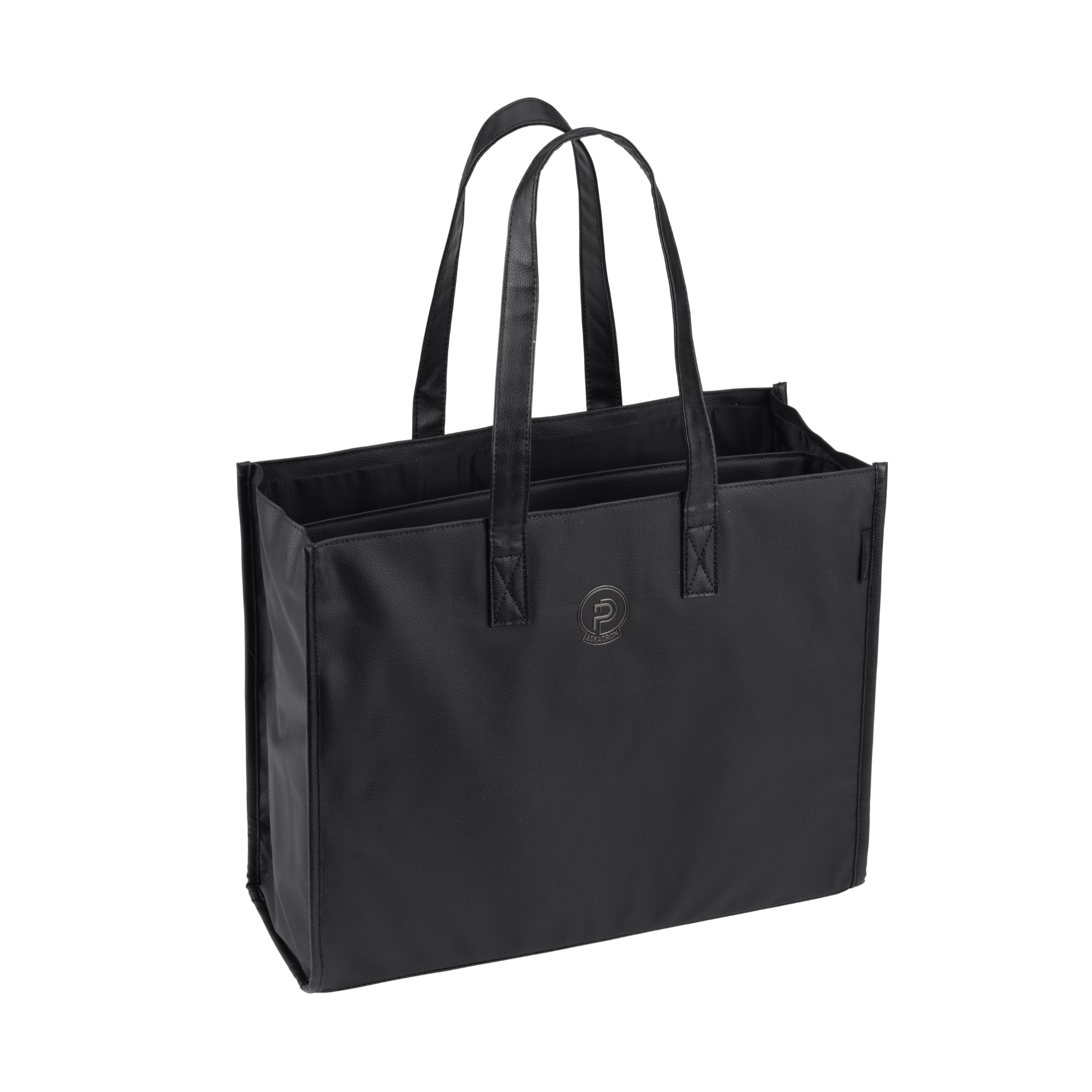 Faux Leather Bag - Svart