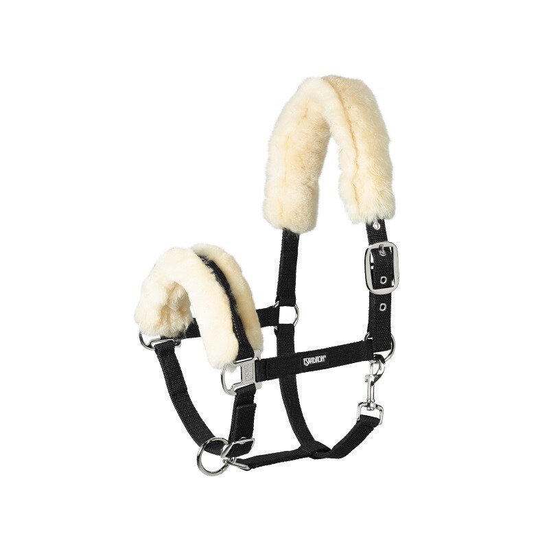 Headcollar with sheepskin