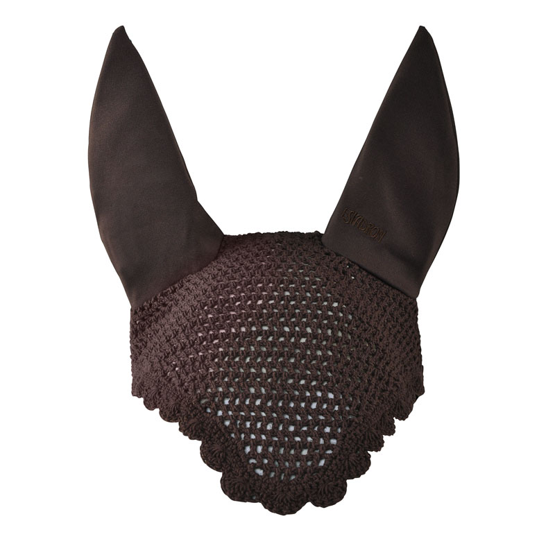 Knitted ear net - Brown