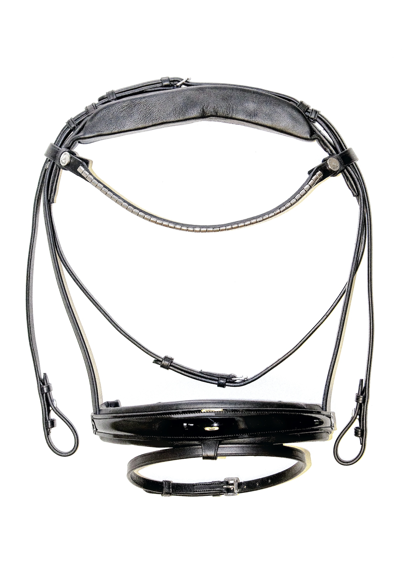Finesse Bridle Cayenne - Black Lacquered