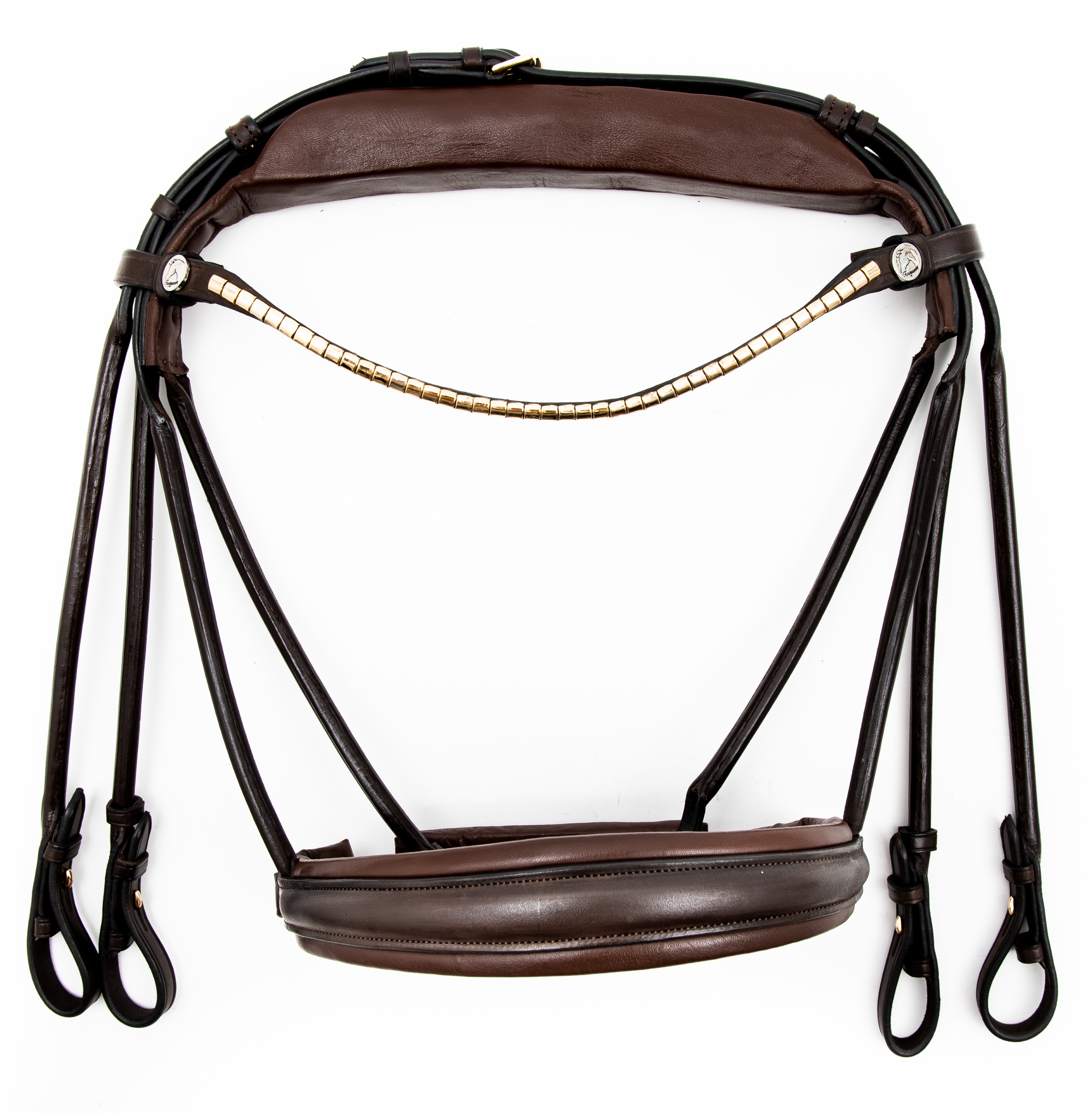 Finesse Double Bridle - Brun/Brun