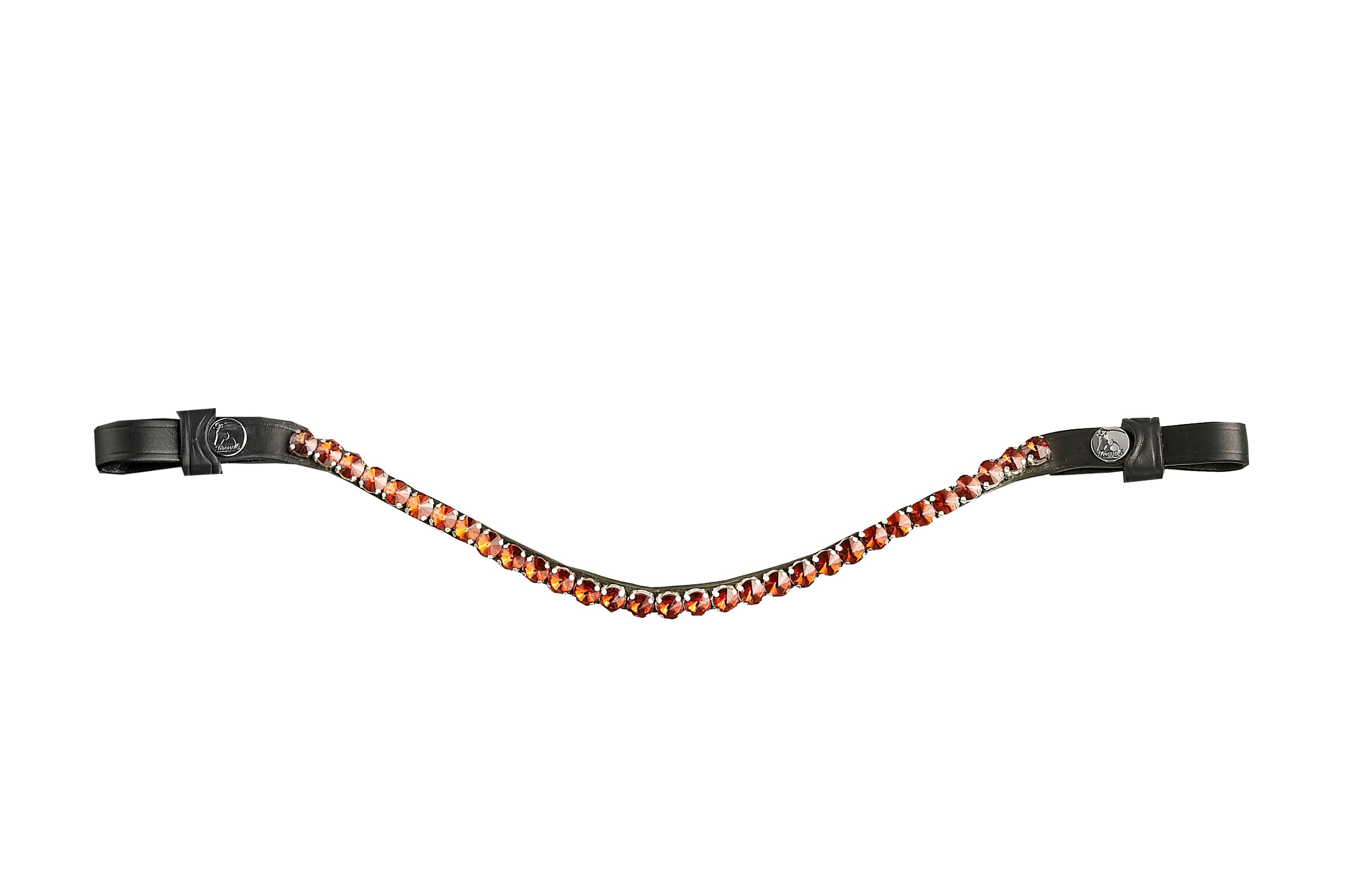 Browband Big Burnt Orange - Black