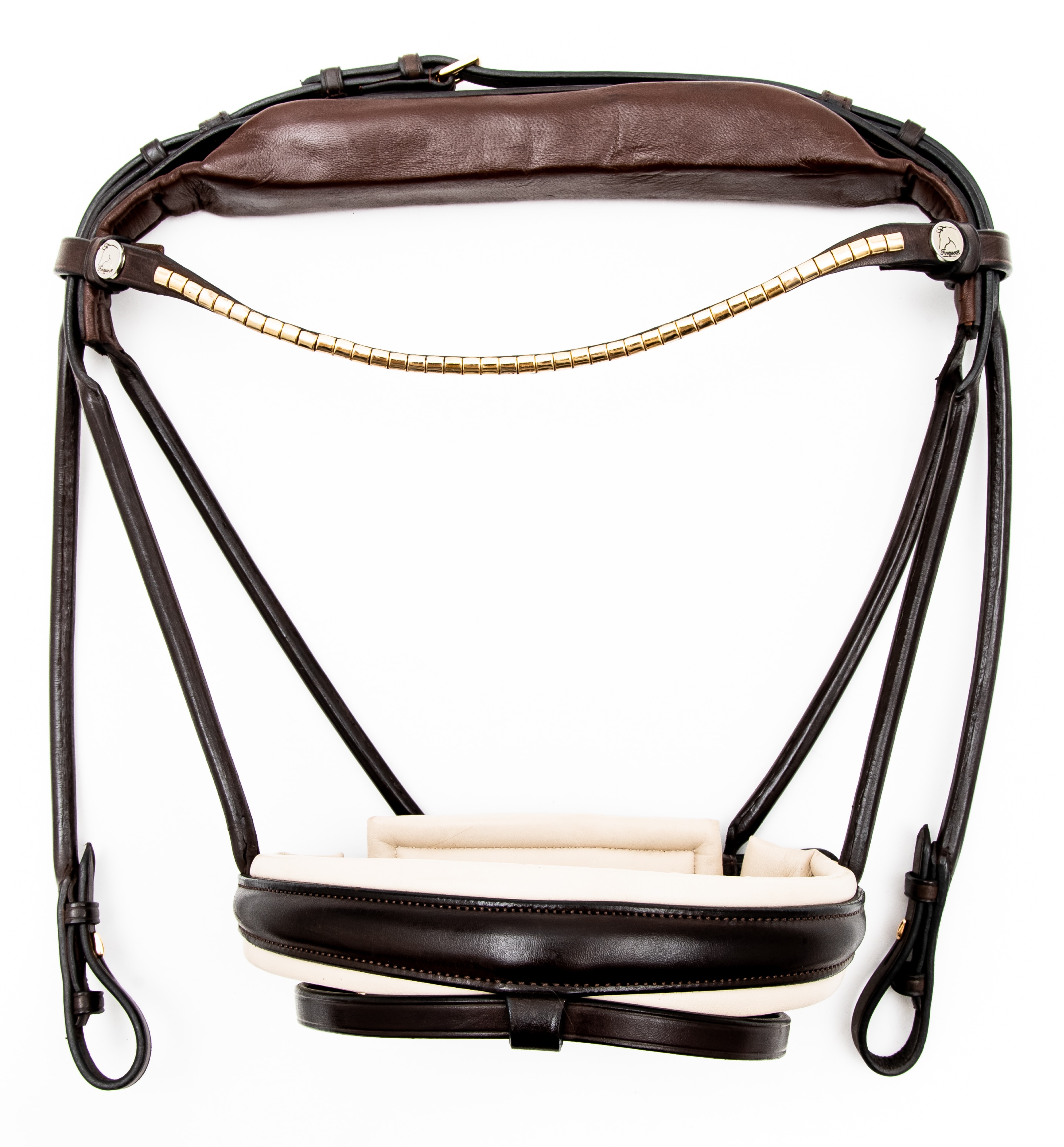 Finesse Bridle - Brun/Beige