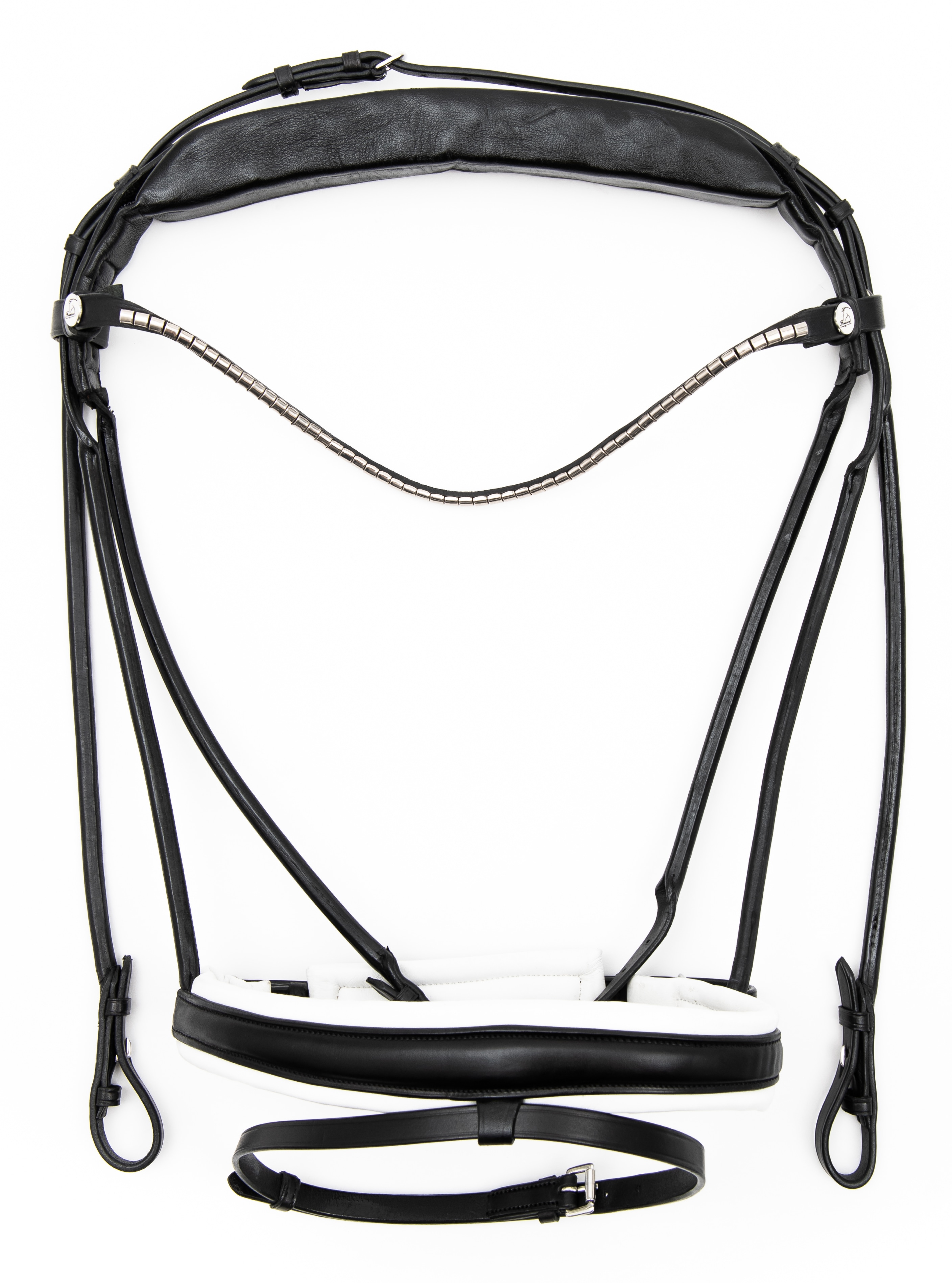 Finesse Bridle - Svart/Vit