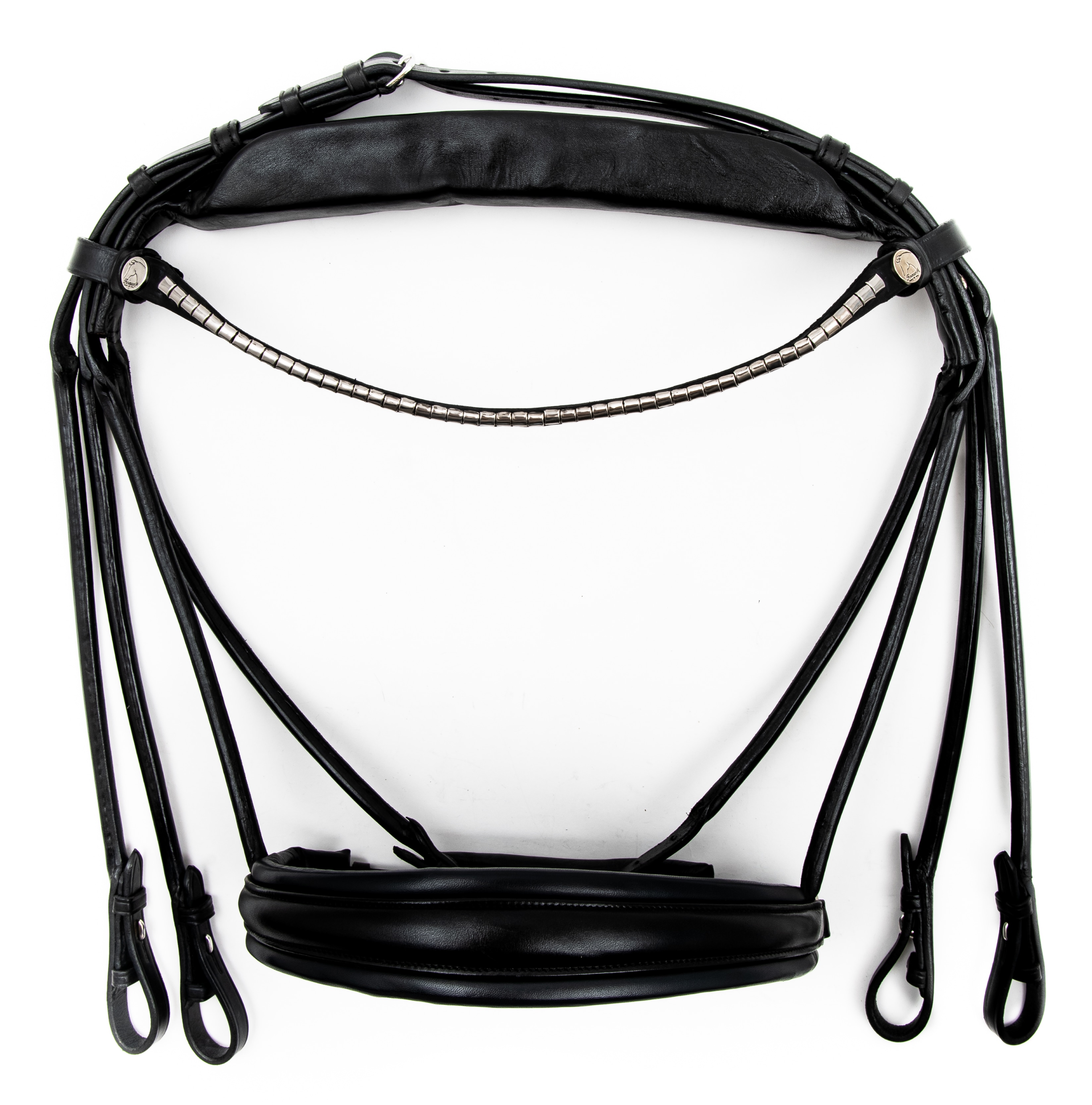 Finesse Double Bridle - Black/Black