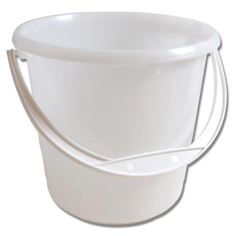 Bucket 5 litres - White