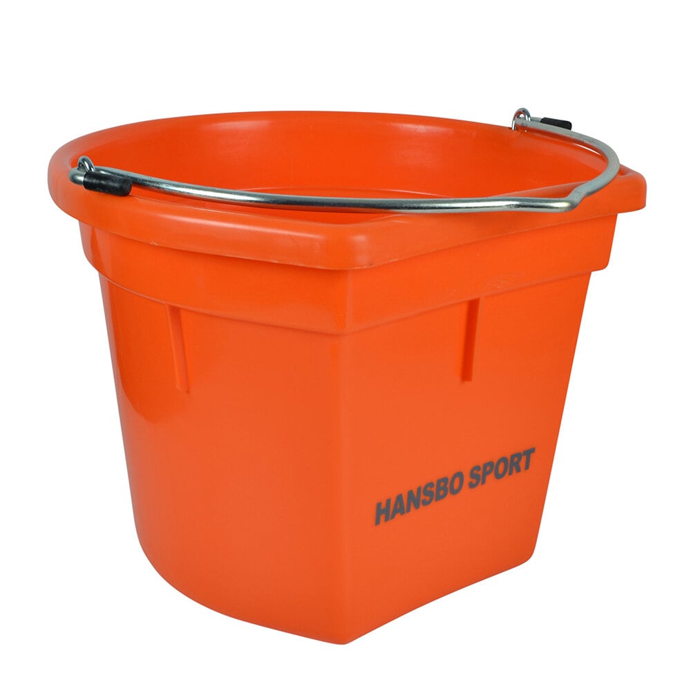 Flat Side Bucket, 20 litres - Orange
