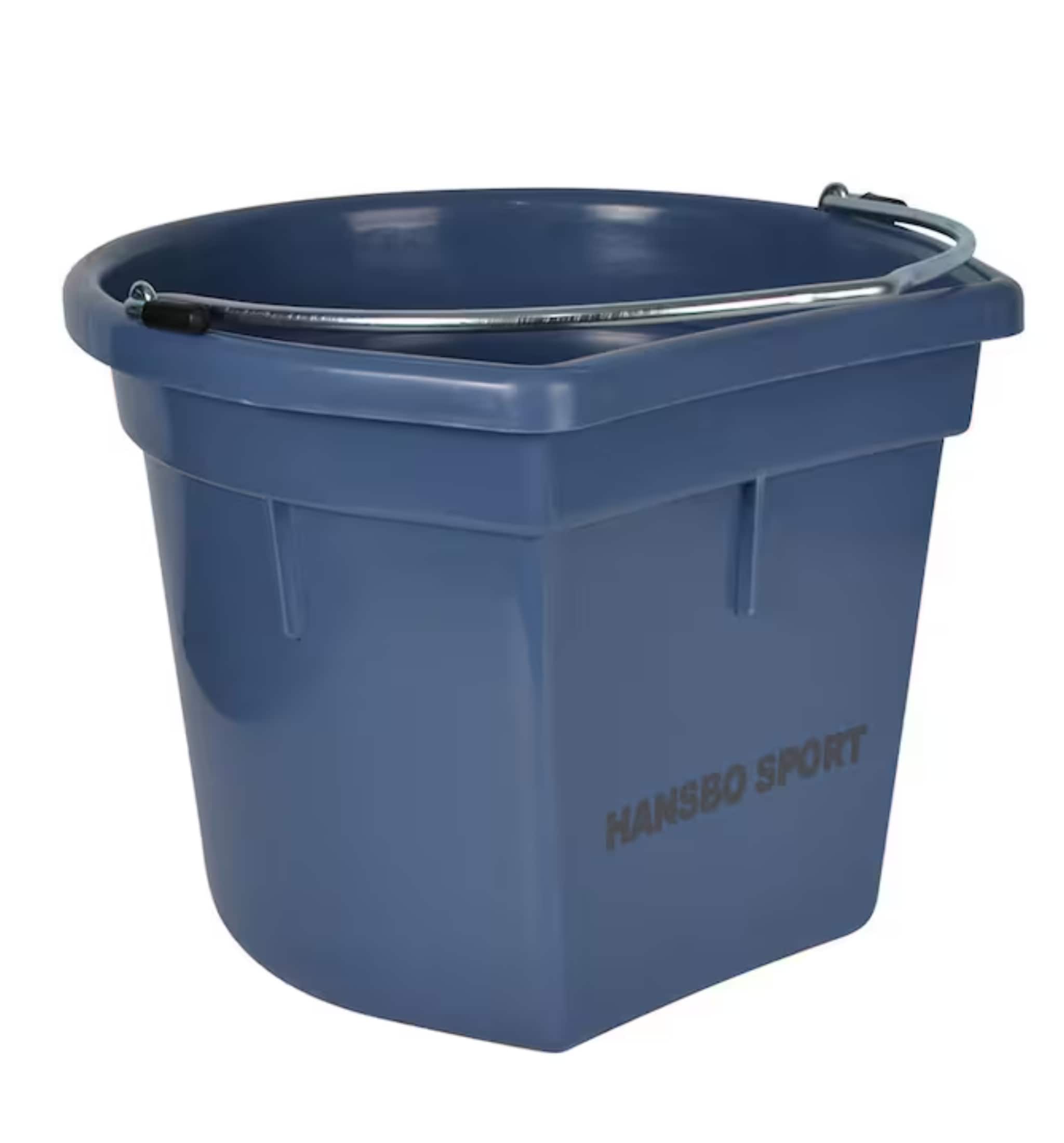 Flat Side Bucket, 20 litres - Dove blue