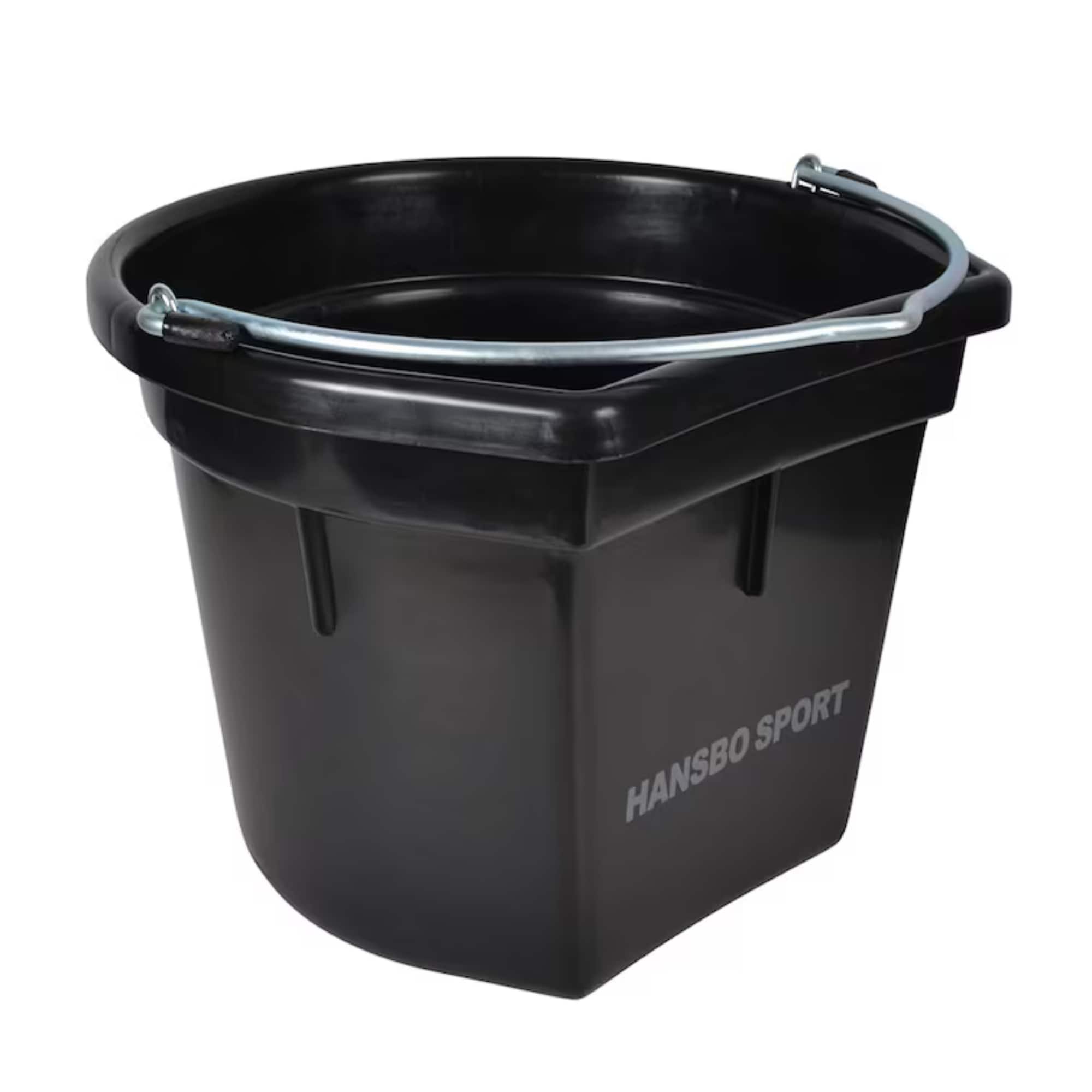 Hink m. flat sida 20 l - Svart