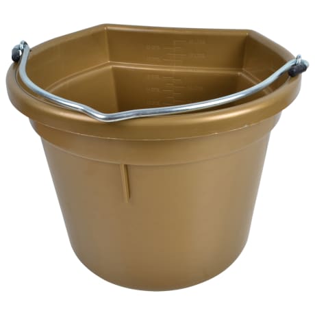 Flat side bucket, 20 litres - Gold