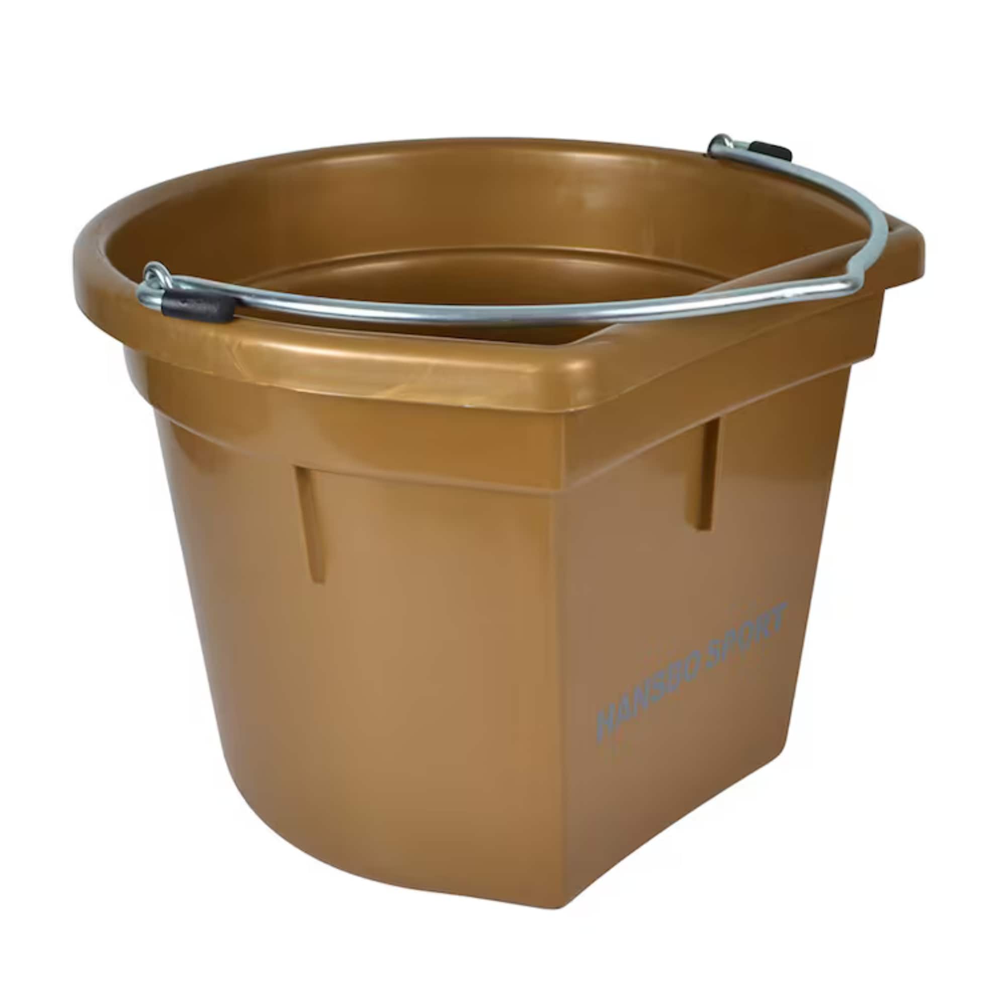 Hink m. flat sida 20 l - Guld