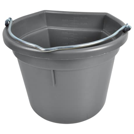 Flat side bucket, 20 litres - Silver