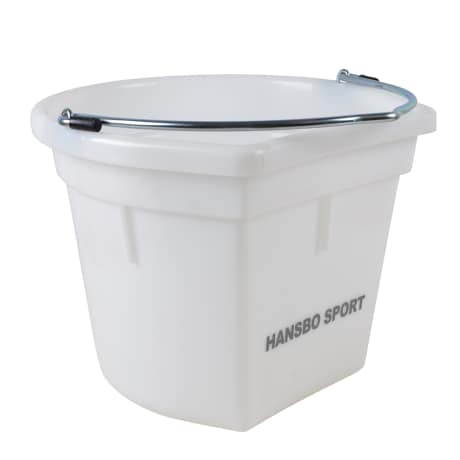 Flat side bucket, 20 litres - White
