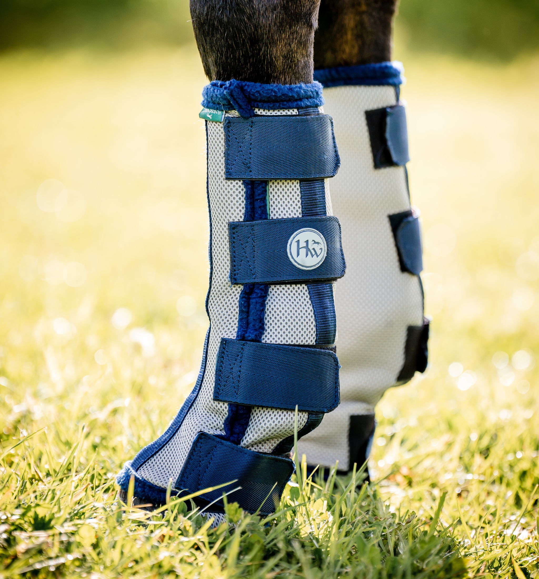 Horseware Flyboot - Silver/Navy