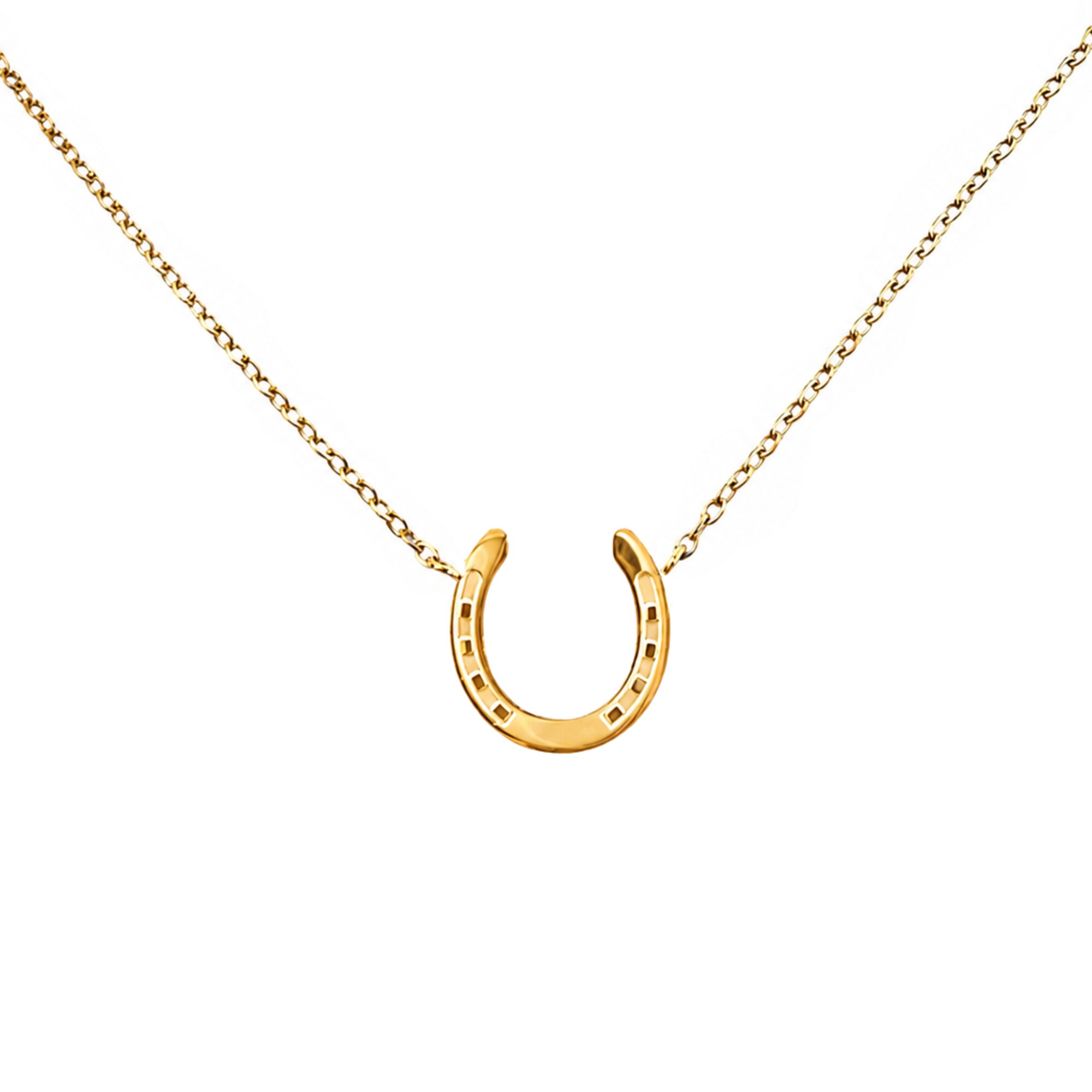 Hästskohalsband - Guld
