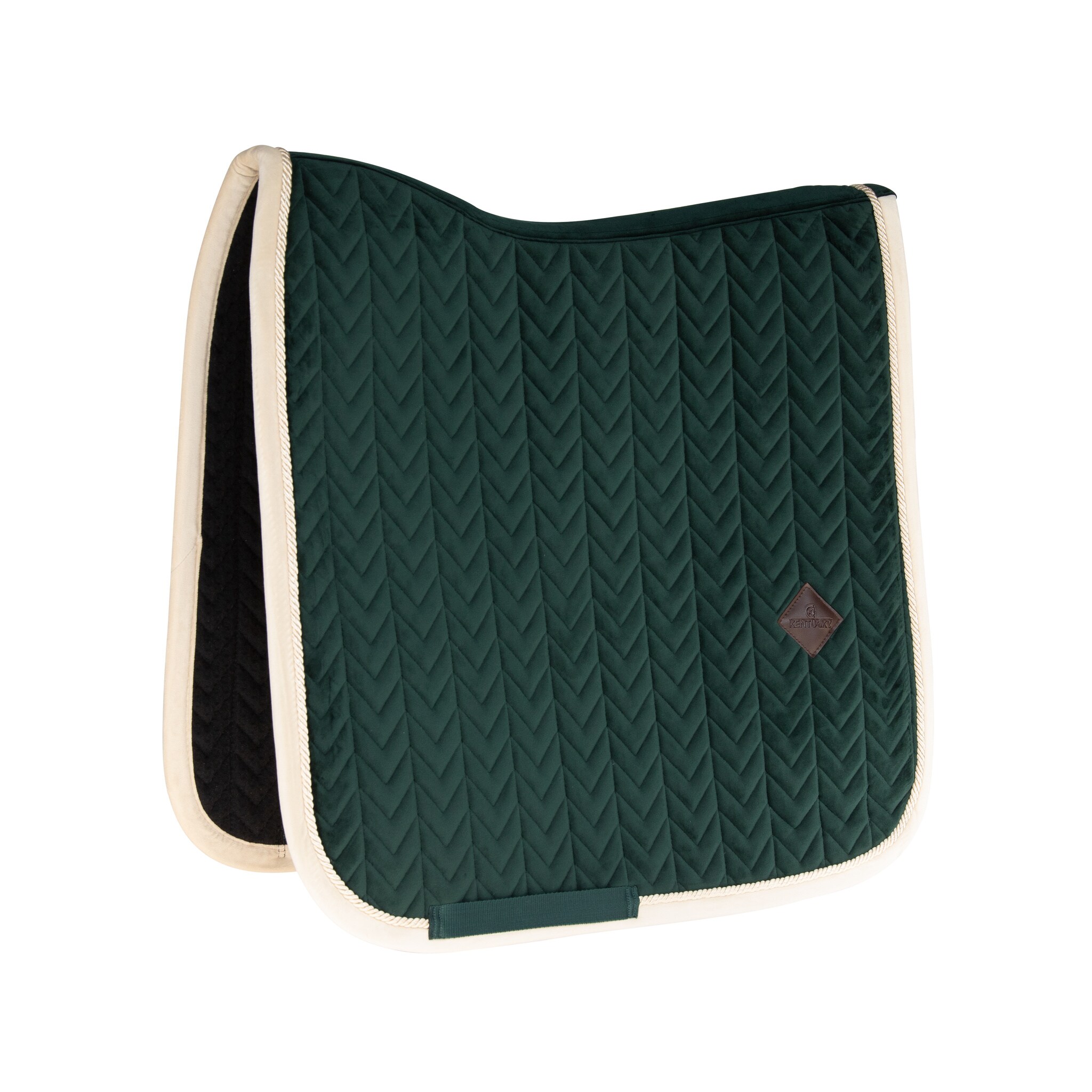 DR Saddle pad Velvet Contrast - Pine Green