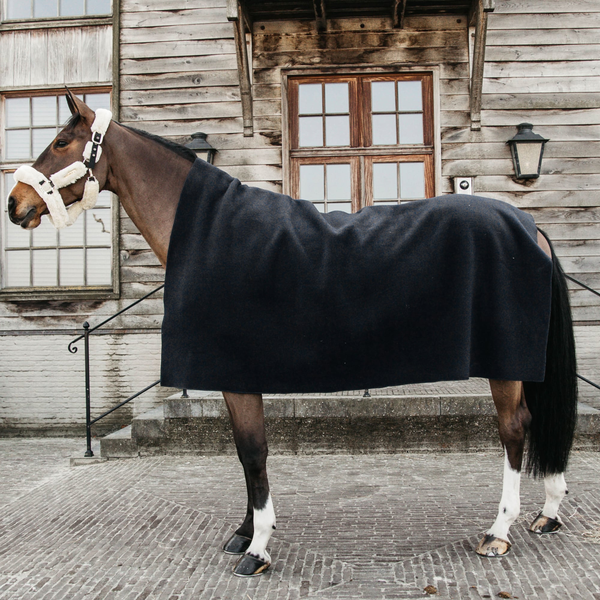 Heavy Fleece Rug - Svart