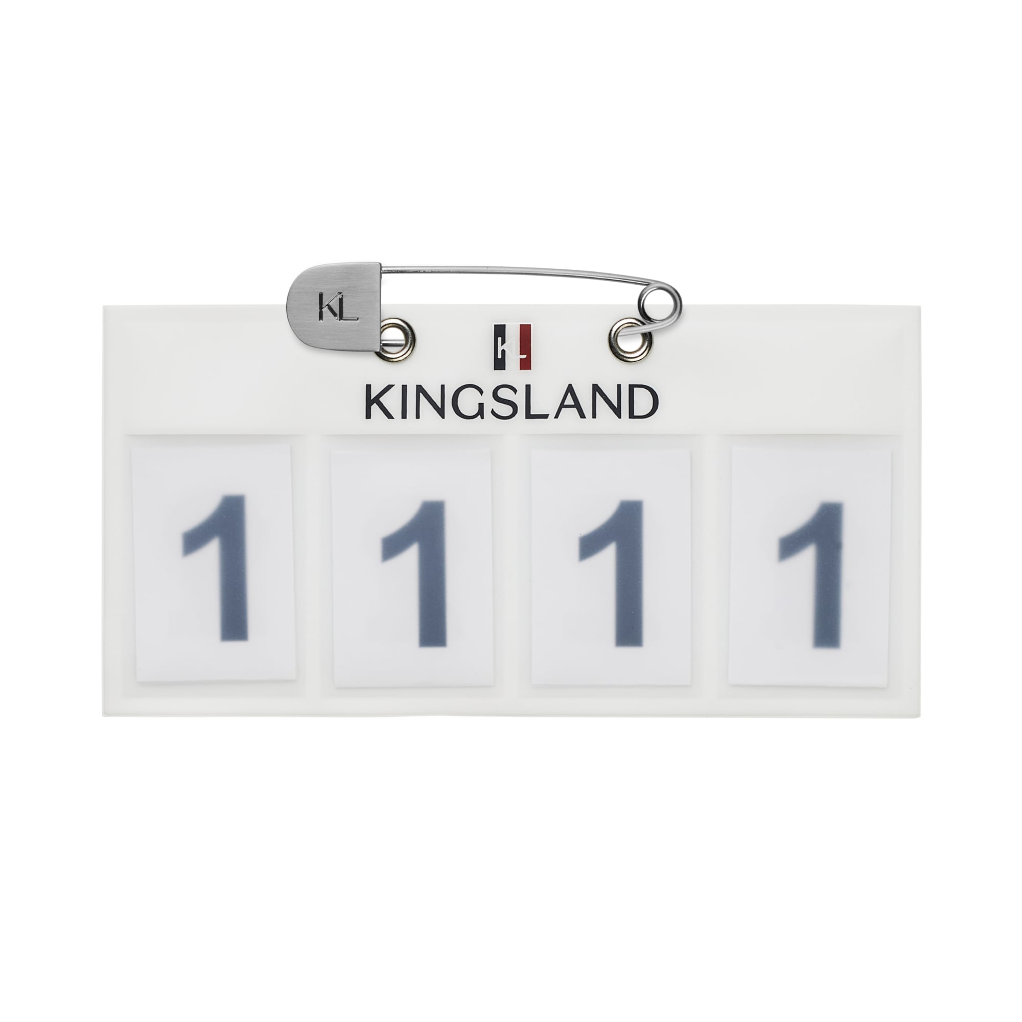 KLC Number Holder 4 Numbers 2-pack - White
