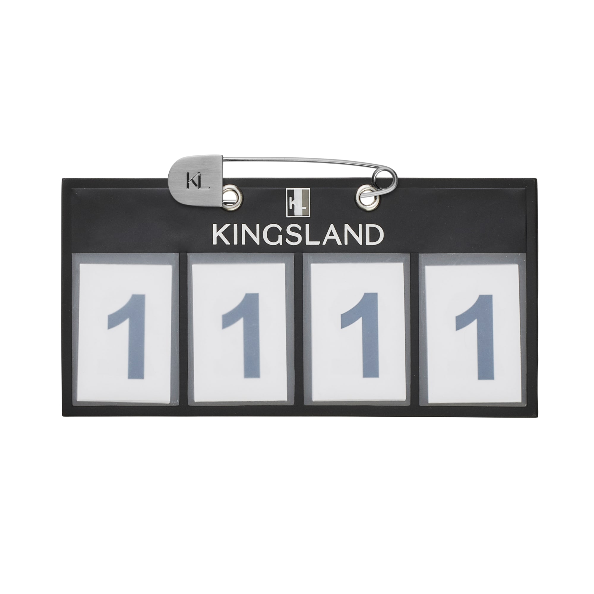 KLC Number Holder 4 Numbers 2-pack - Black