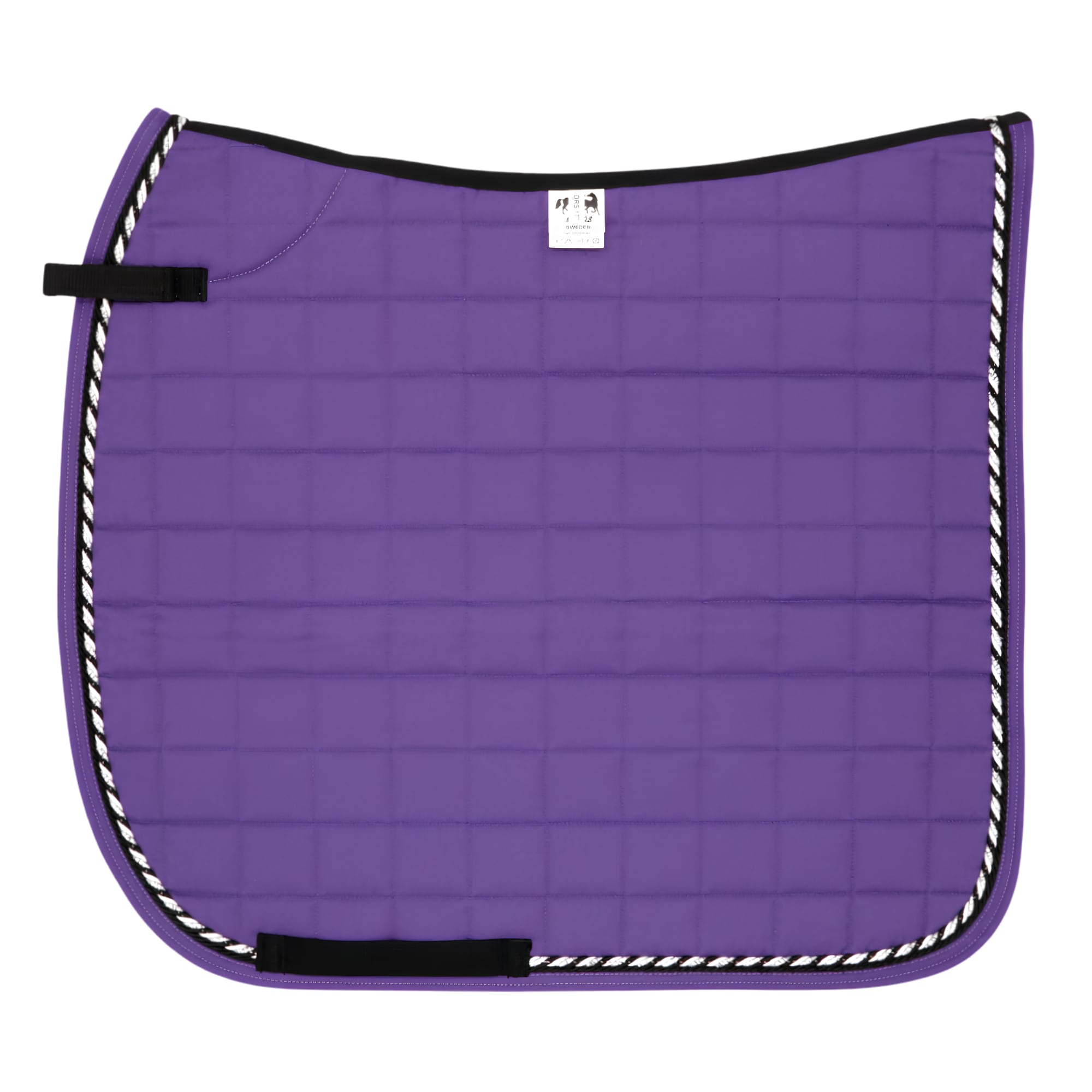 Dressage saddle pad - Purple/Black/Silver
