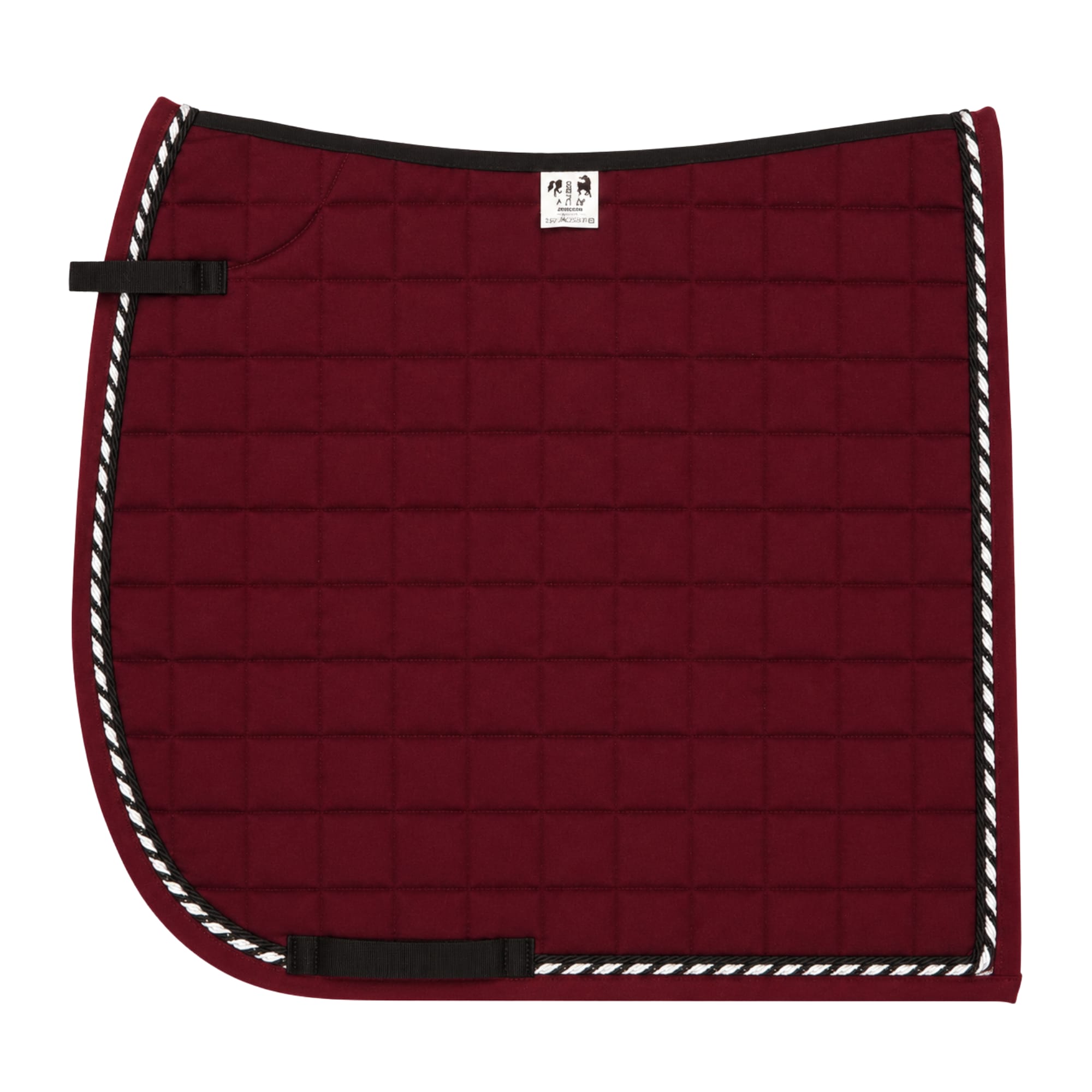 Dressage saddle pad - Bordeaux/Black