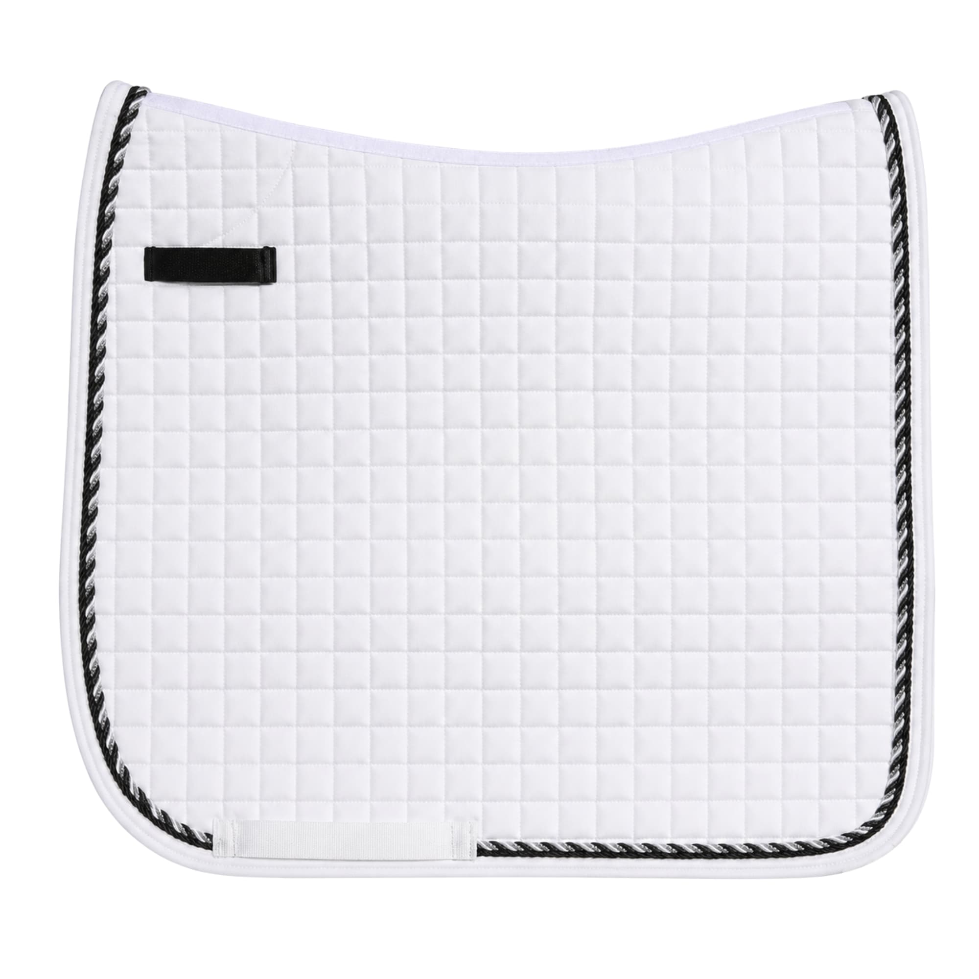 Dressage saddle pad - White/Black
