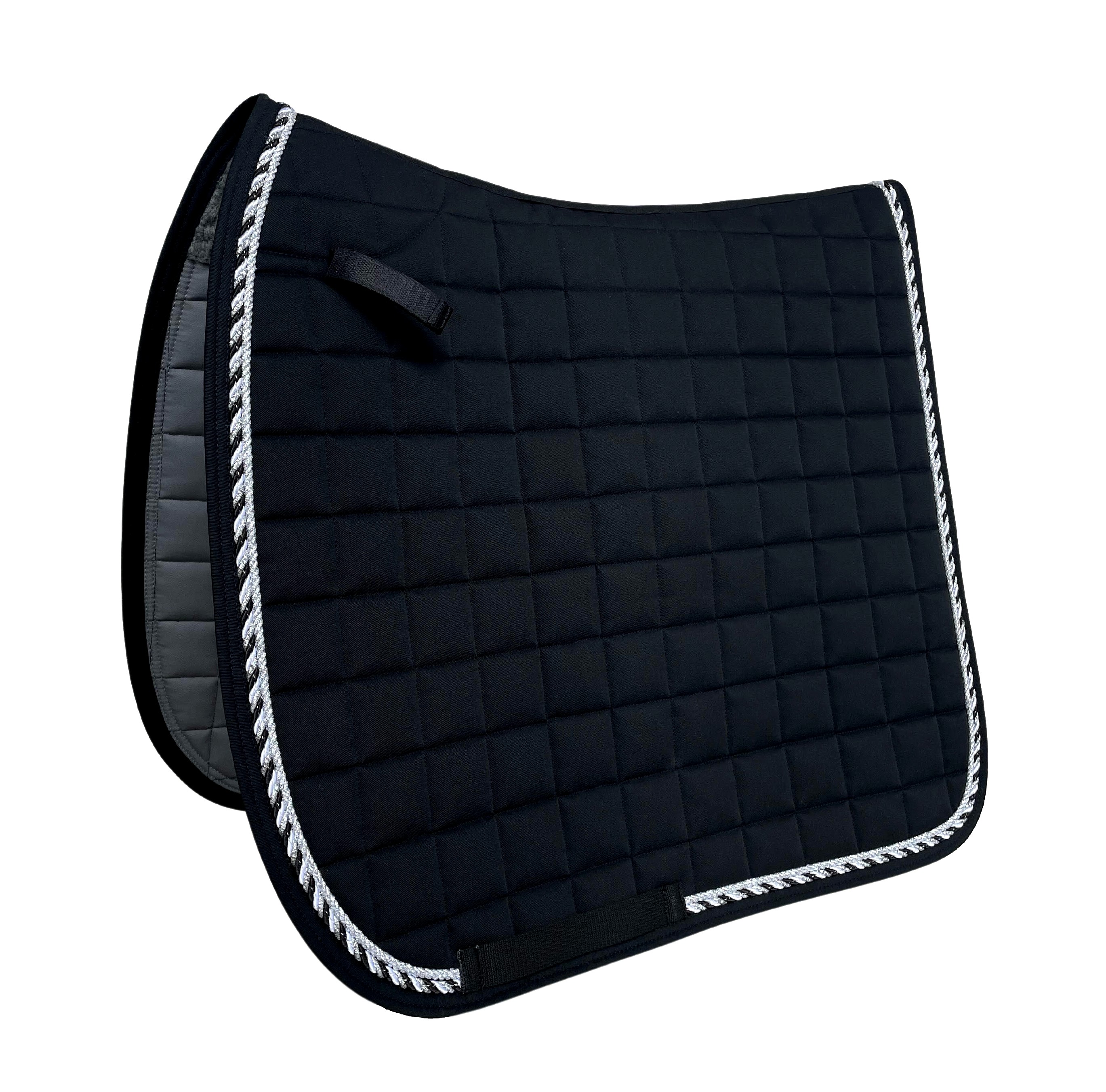 Dressage Saddle Pad - Black/Silver