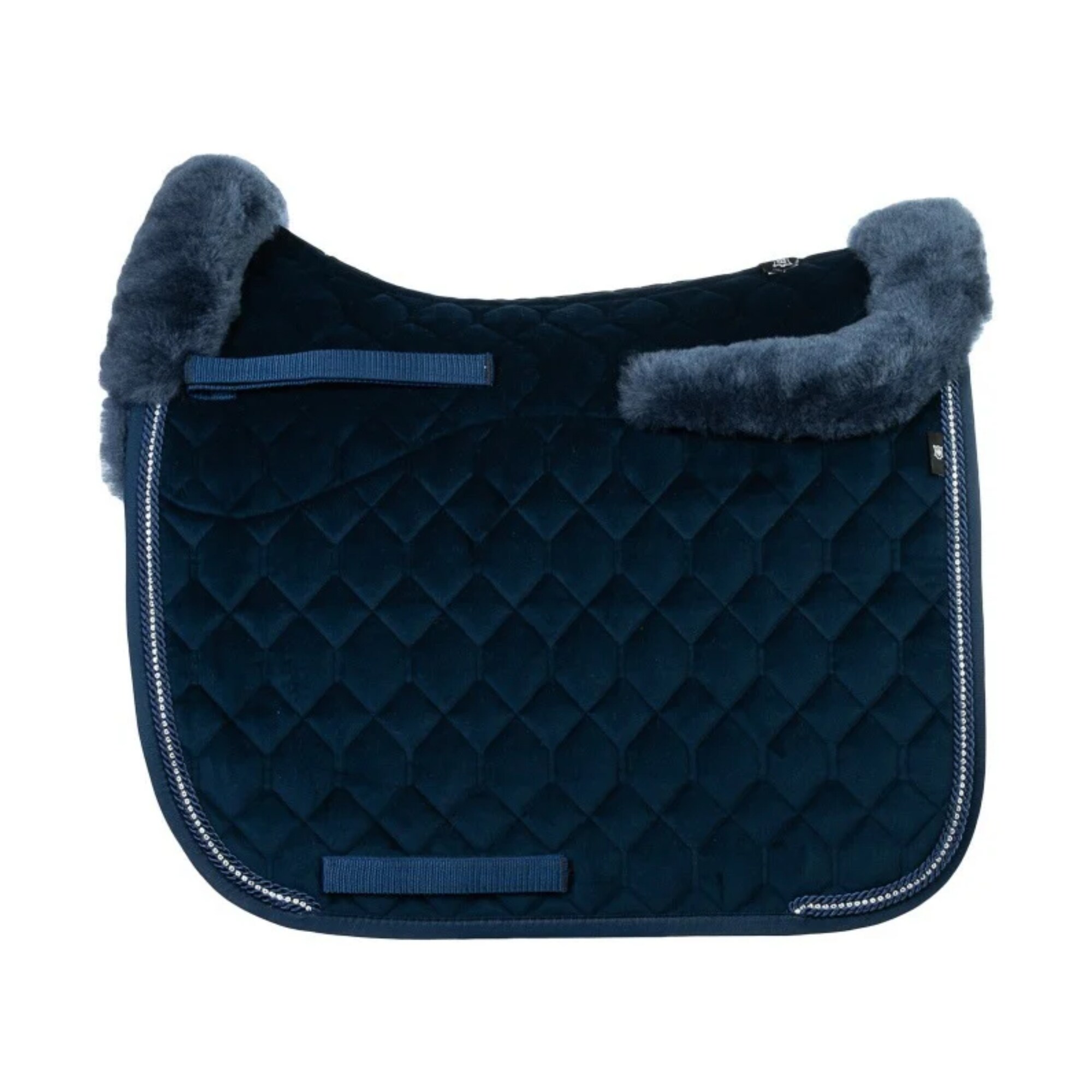 Fårskinnsschabrak Crystal Dressyr - Evening Blue/Blue