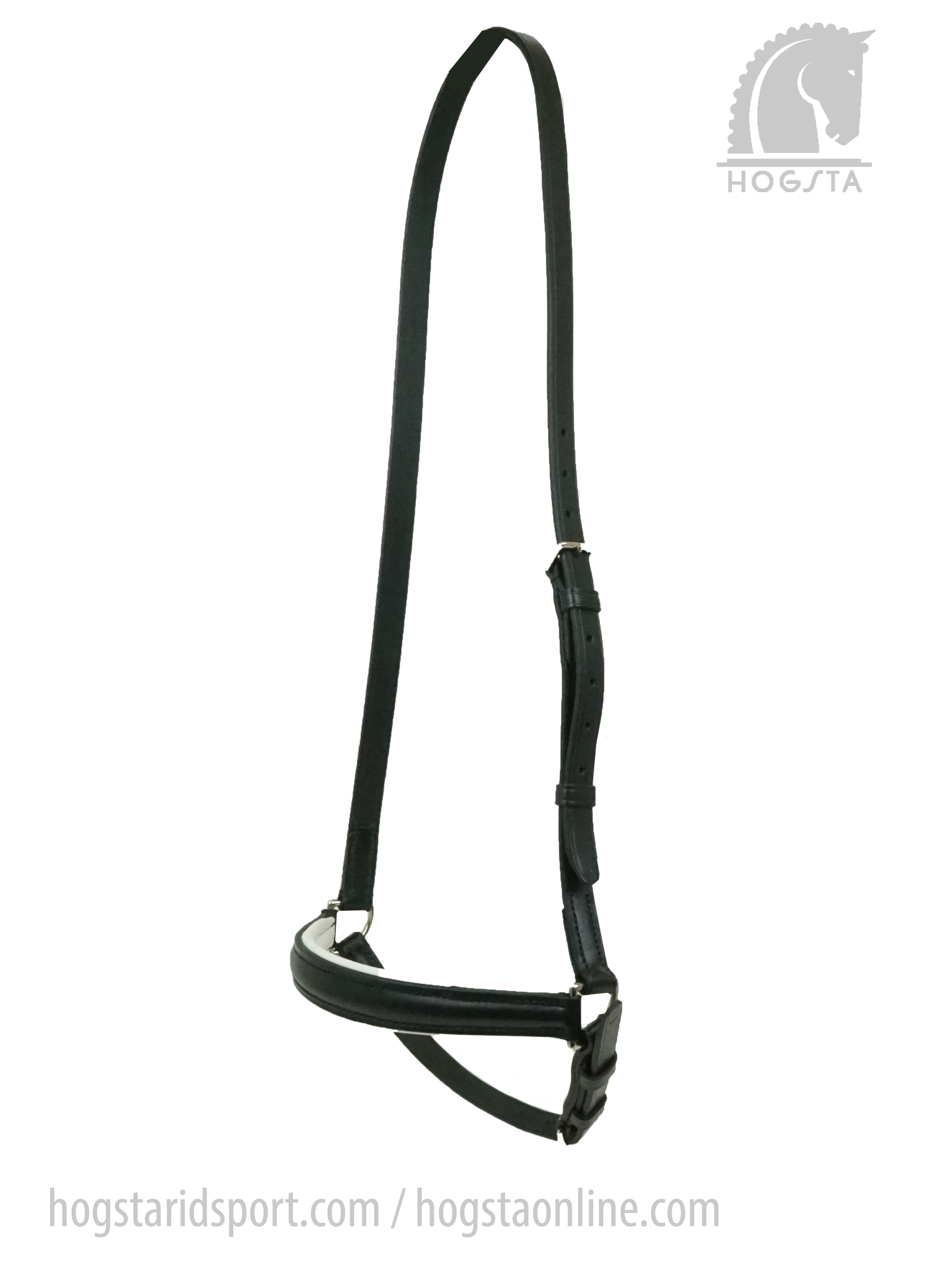 Drop Noseband Flat - III-Black-White