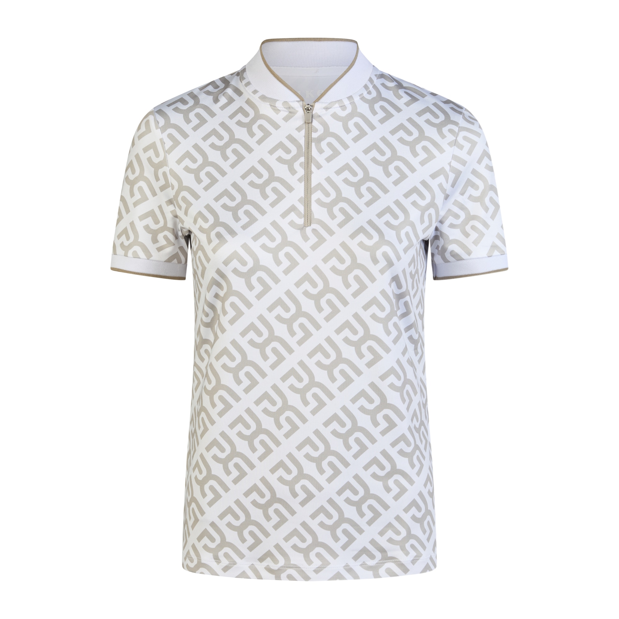 Pikeur Zip Polo Shirt - Beige - 38