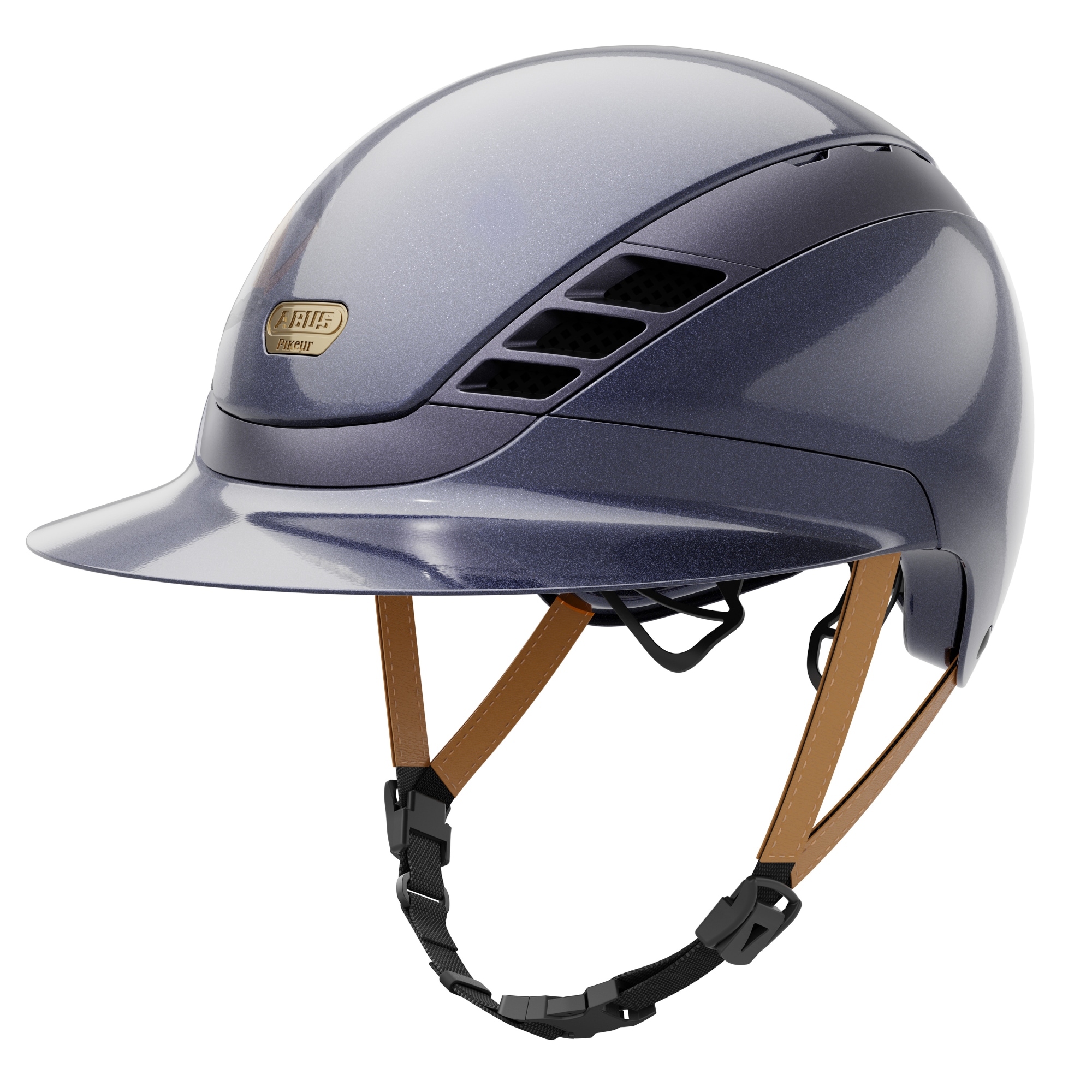 ABUS AirLuxe Pure Riding Helmet - Shiny Metallic Ocean