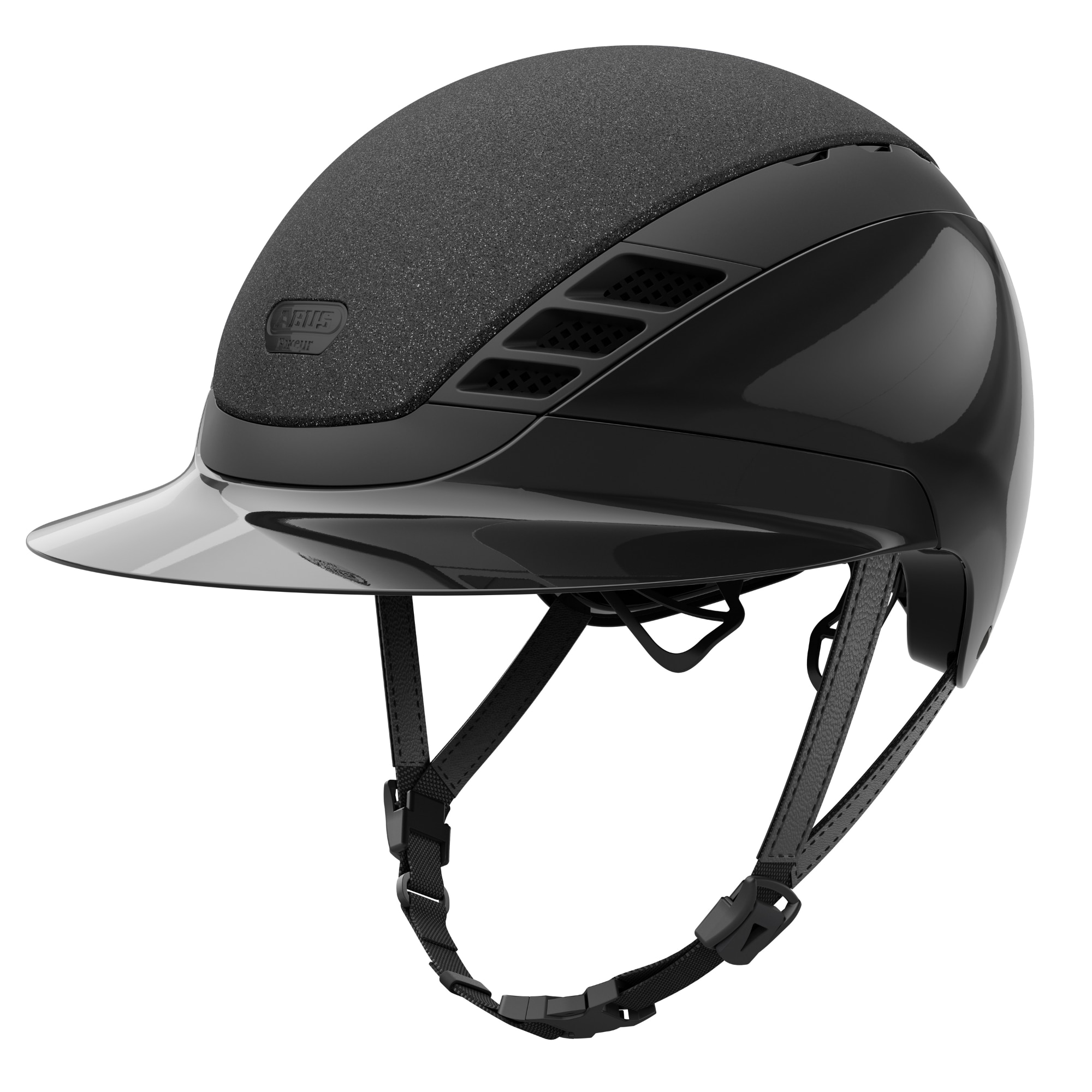 ABUS AirLuxe Supreme Glam Riding Helmet - Shiny Black